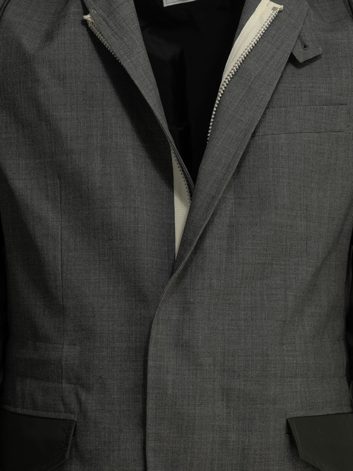 Blazers Solid colour  Grey - Sacai Men | PDP | VIETTI Online Store | Zoom-Modal_3

