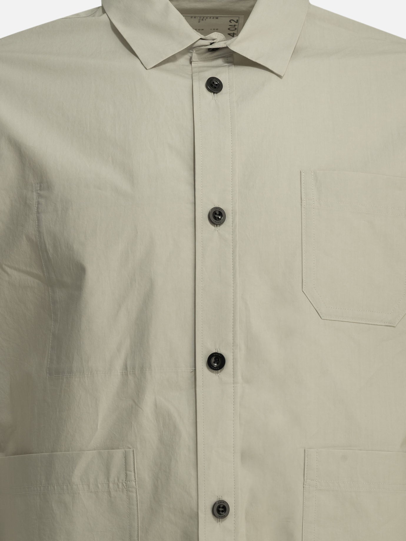 Casual shirts Solid colour  Grey - Sacai Men | PDP | VIETTI Online Store | Zoom-Modal_3

