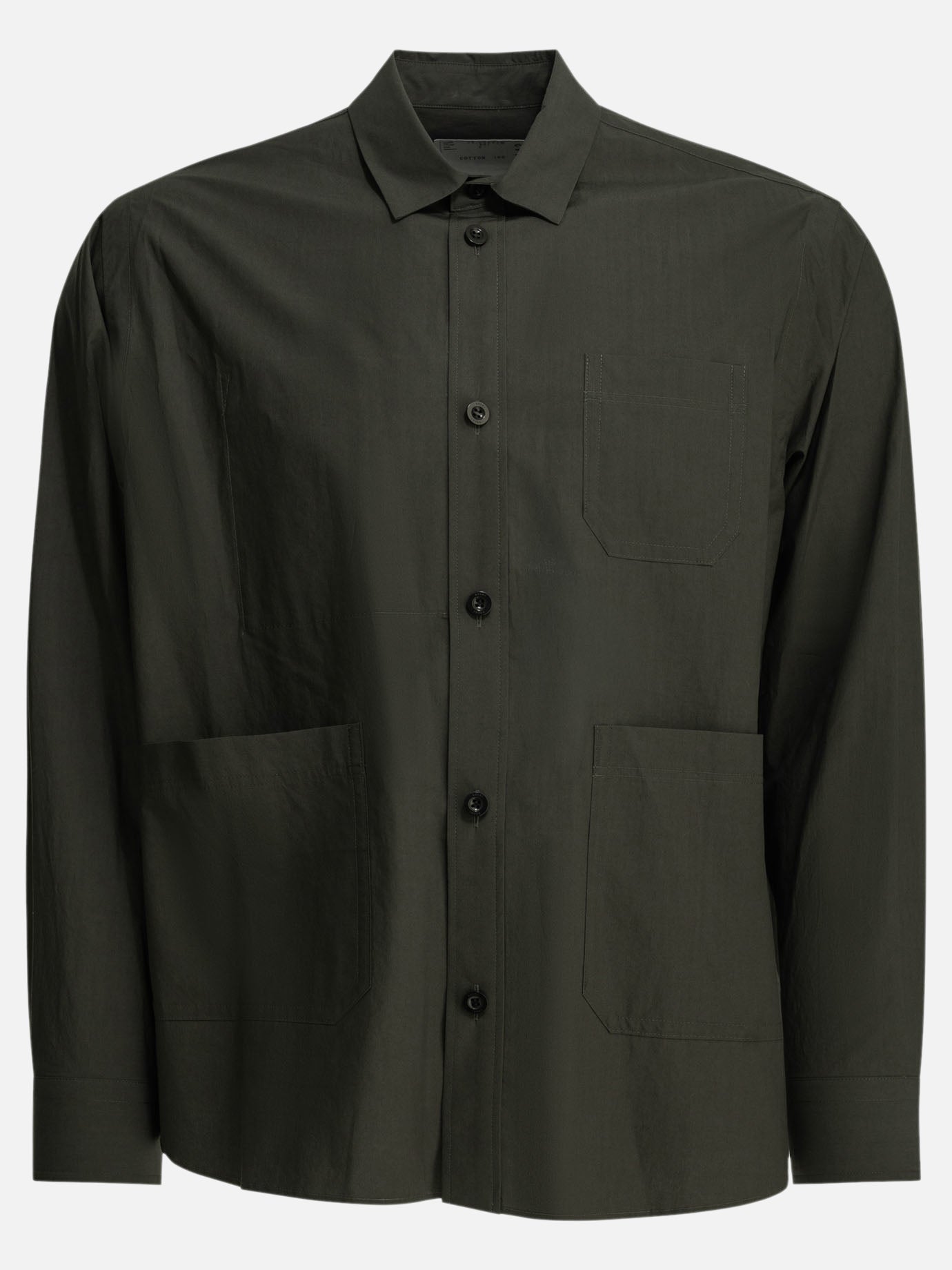 Casual shirts Solid colour  Green - Sacai Men | PDP | VIETTI Online Store | thumbnail