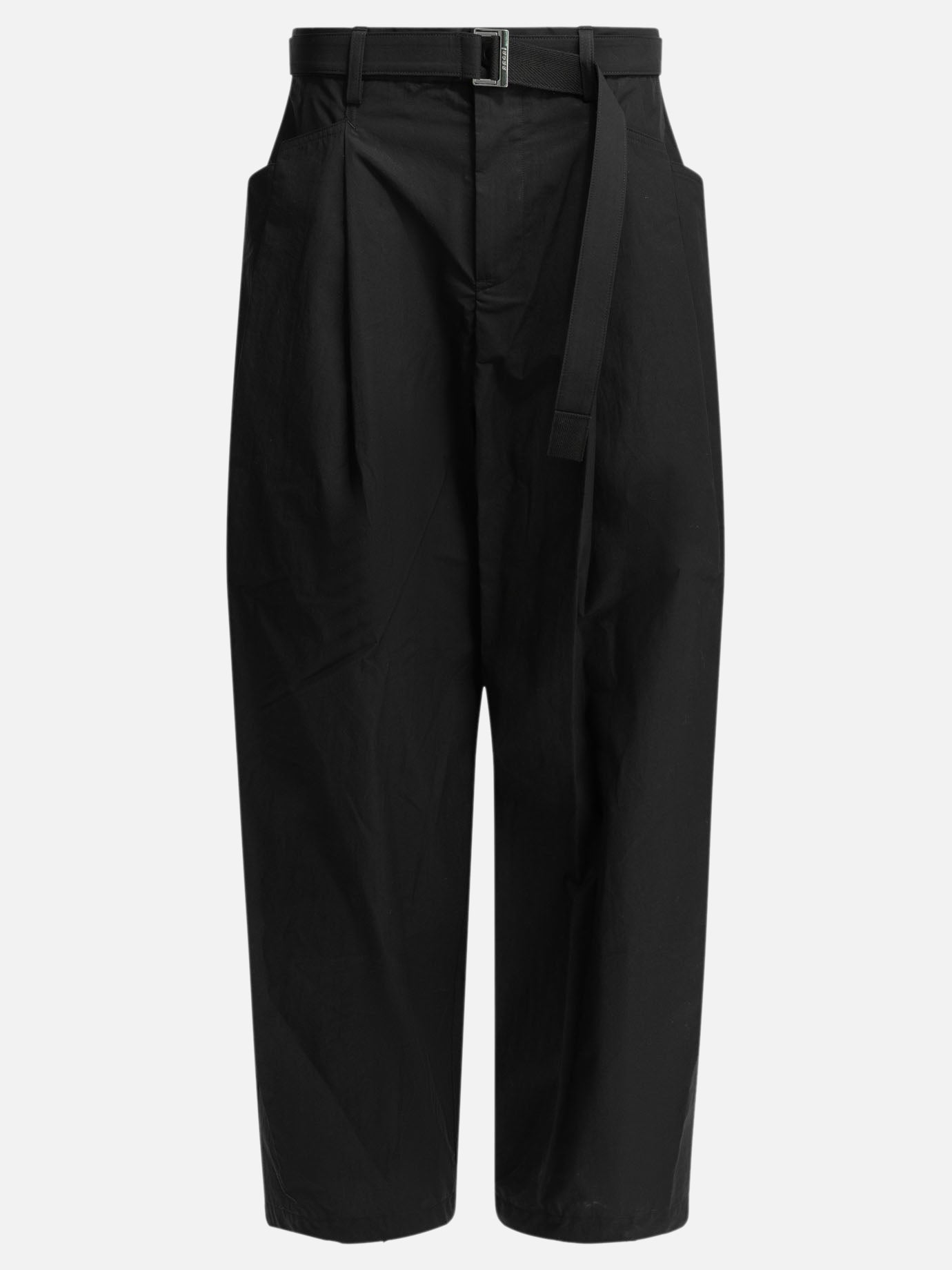 Cargo & parachute trousers Solid colour  Black - Sacai Men | PDP | VIETTI Online Store | thumbnail