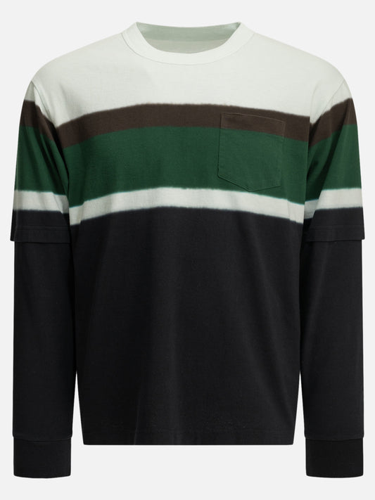 Sacai "Chusen Dyed" Crew-Neck T-Shirt Multicolor

