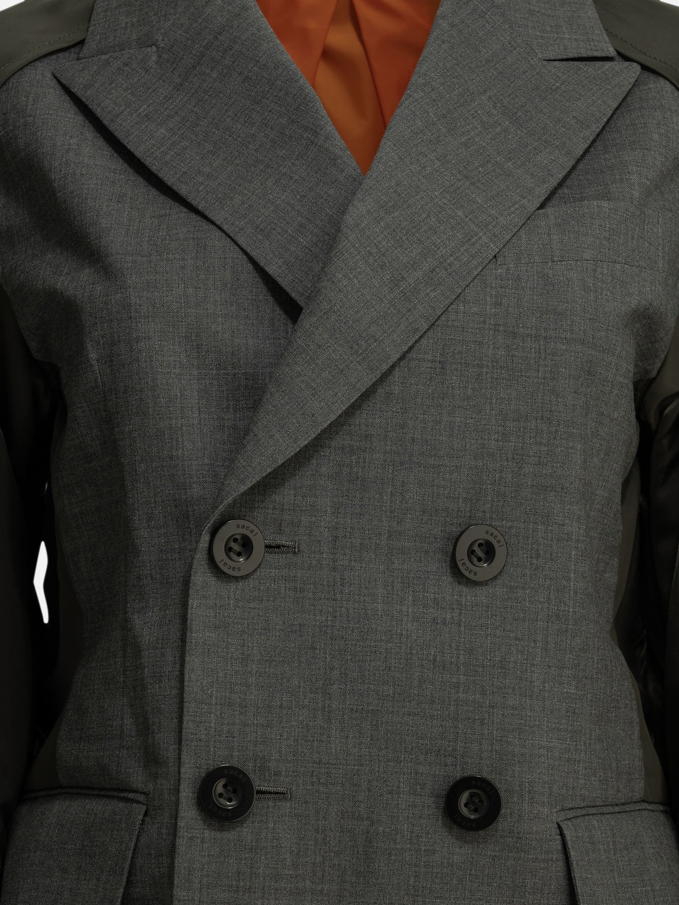 Blazer Solid colour  Grigio - Sacai Donna | PDP | VIETTI Online Store | thumbnail_3