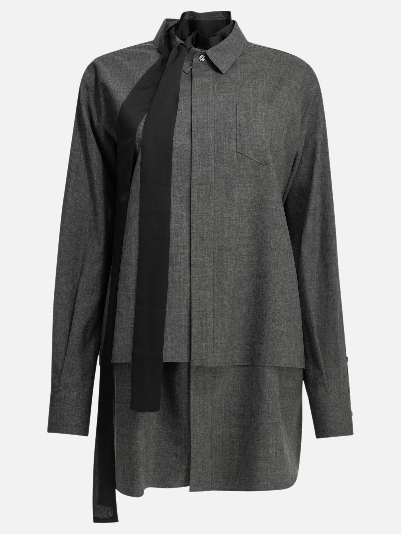 Abiti corti Solid colour  Grigio - Sacai Donna | PDP | VIETTI Online Store | thumbnail