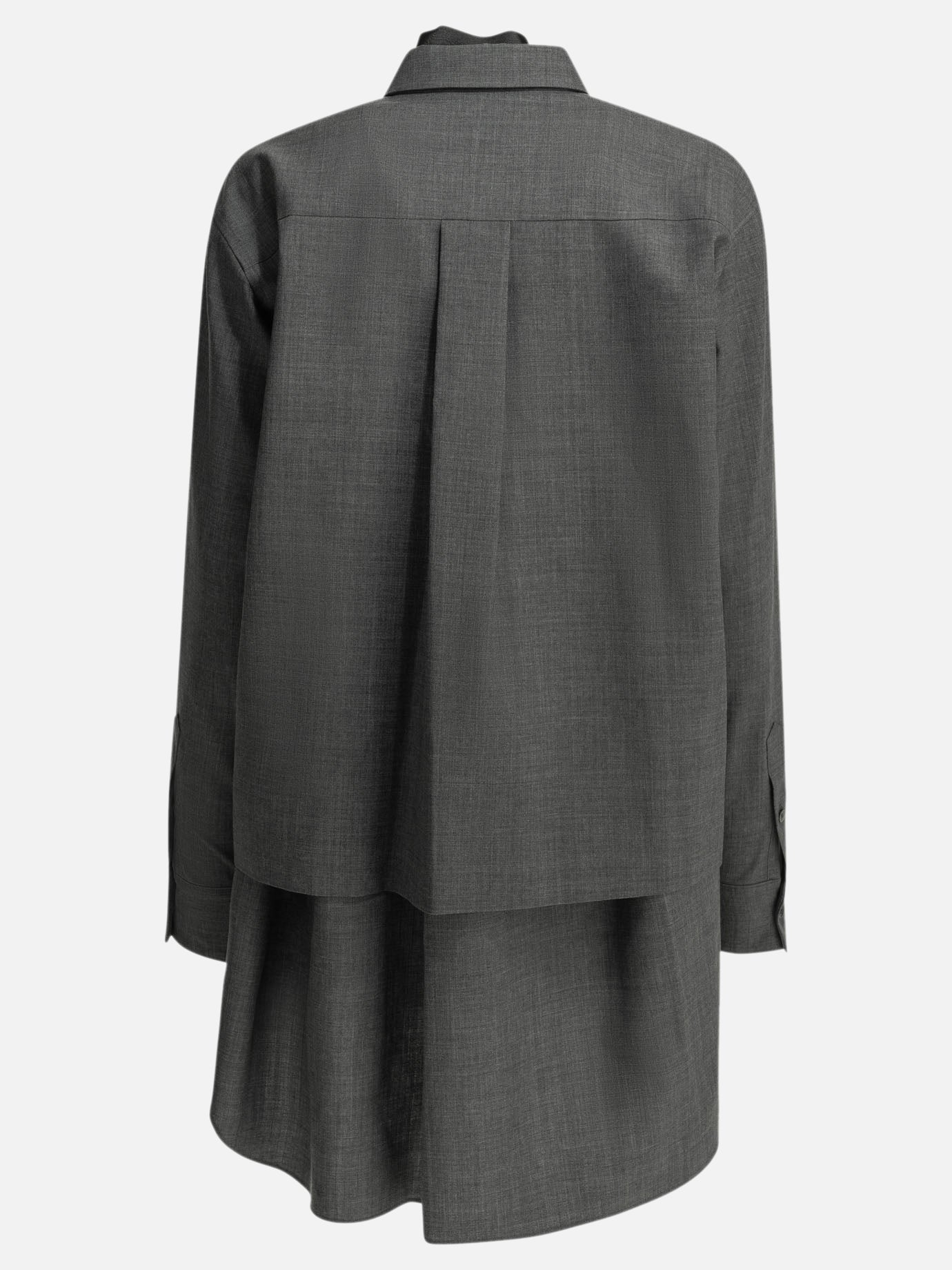 Mini dresses Solid colour  Grey - Sacai Women | PDP | VIETTI Online Store | thumbnail_2