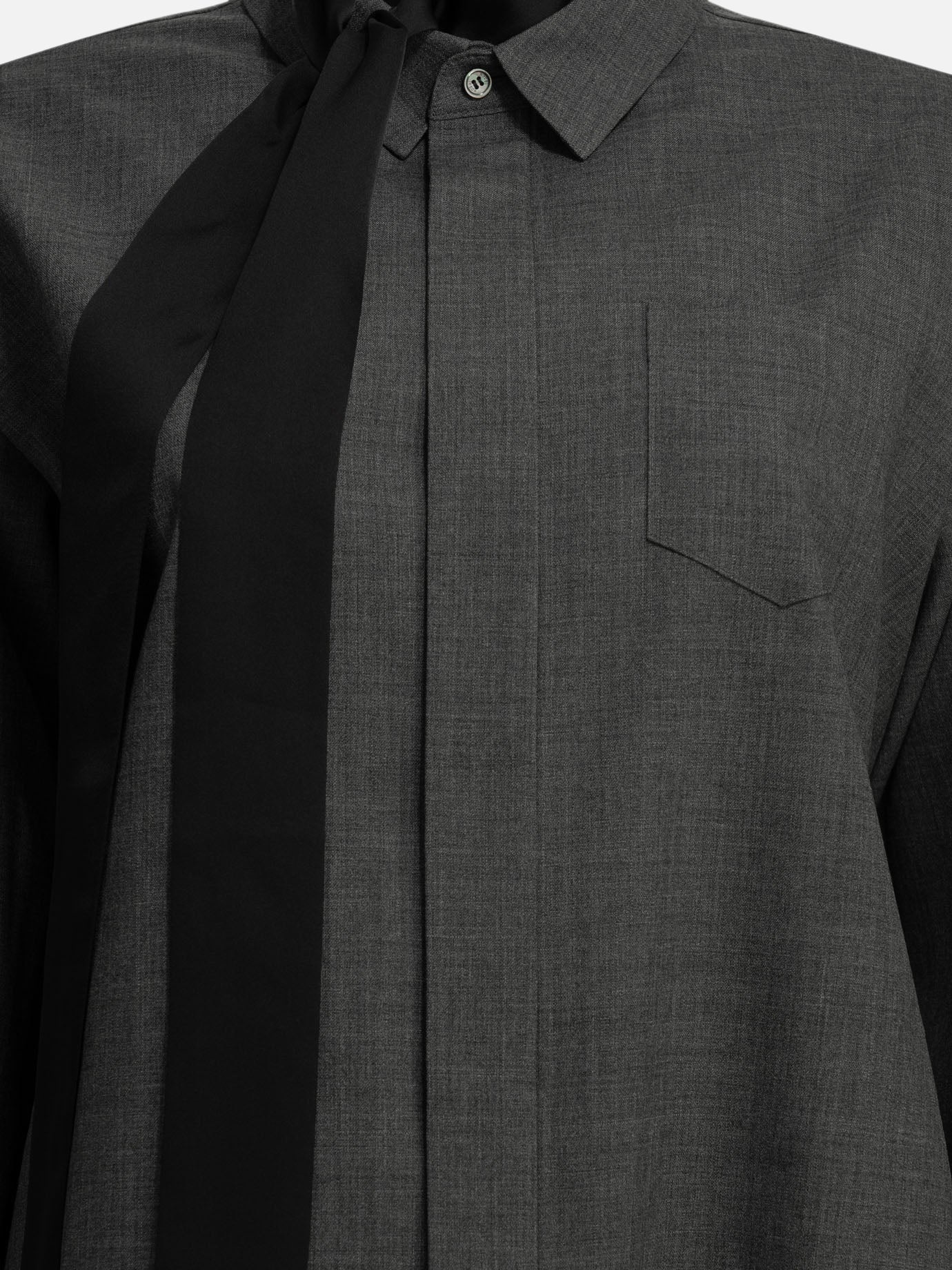 Abiti corti Solid colour  Grigio - Sacai Donna | PDP | VIETTI Online Store | Zoom-Modal_3
