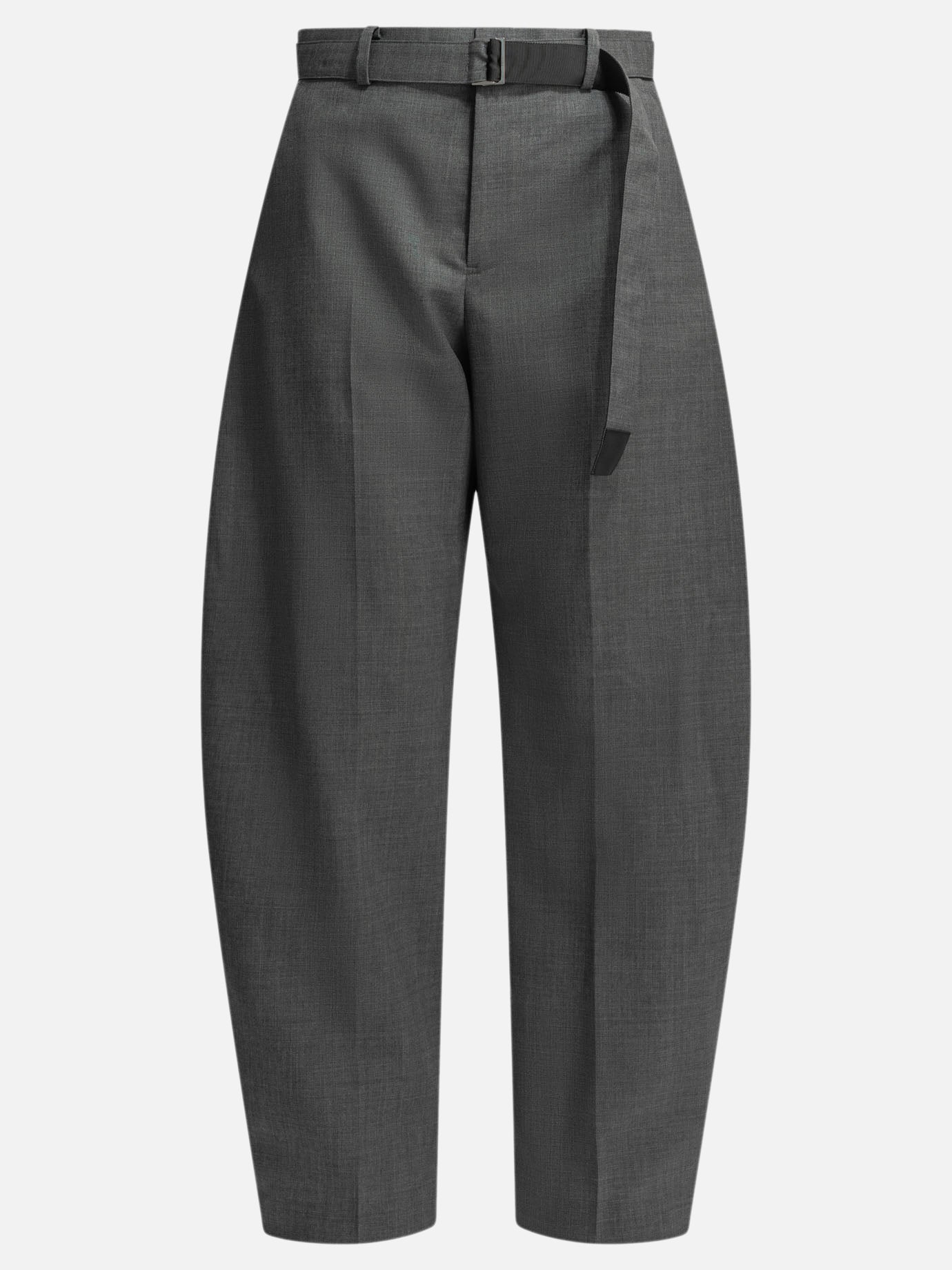 Tailored trousers Solid colour  Grey - Sacai Women | PDP | VIETTI Online Store | Zoom-Modal
