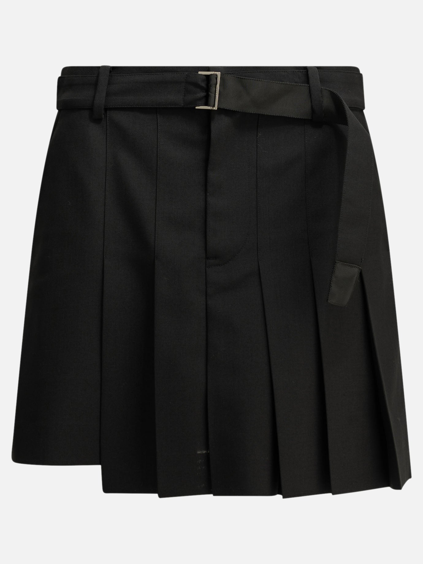 Formal shorts Solid colour  Black - Sacai Women | PDP | VIETTI Online Store | Zoom-Modal
