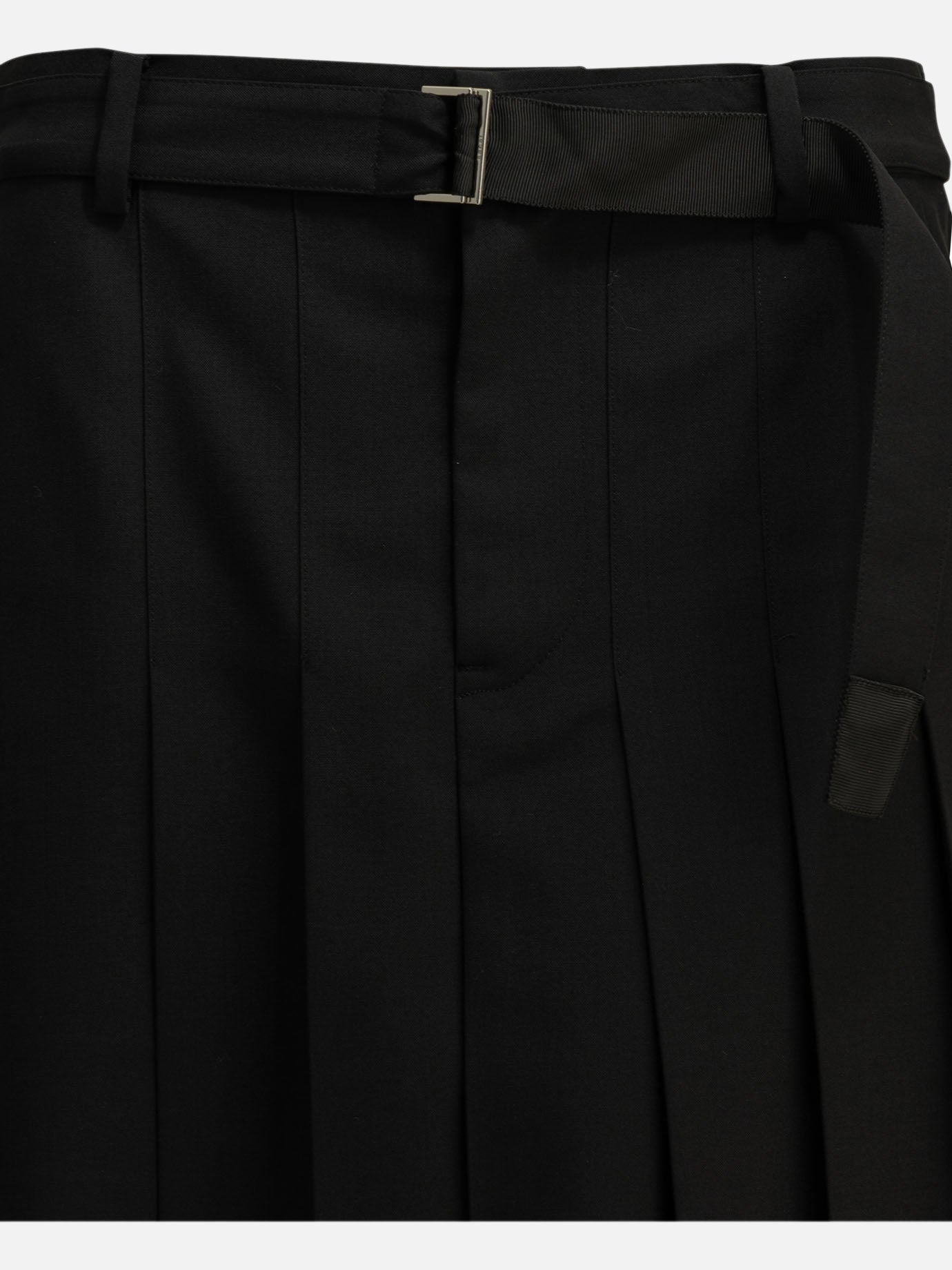 Formal shorts Solid colour  Black - Sacai Women | PDP | VIETTI Online Store | thumbnail_5