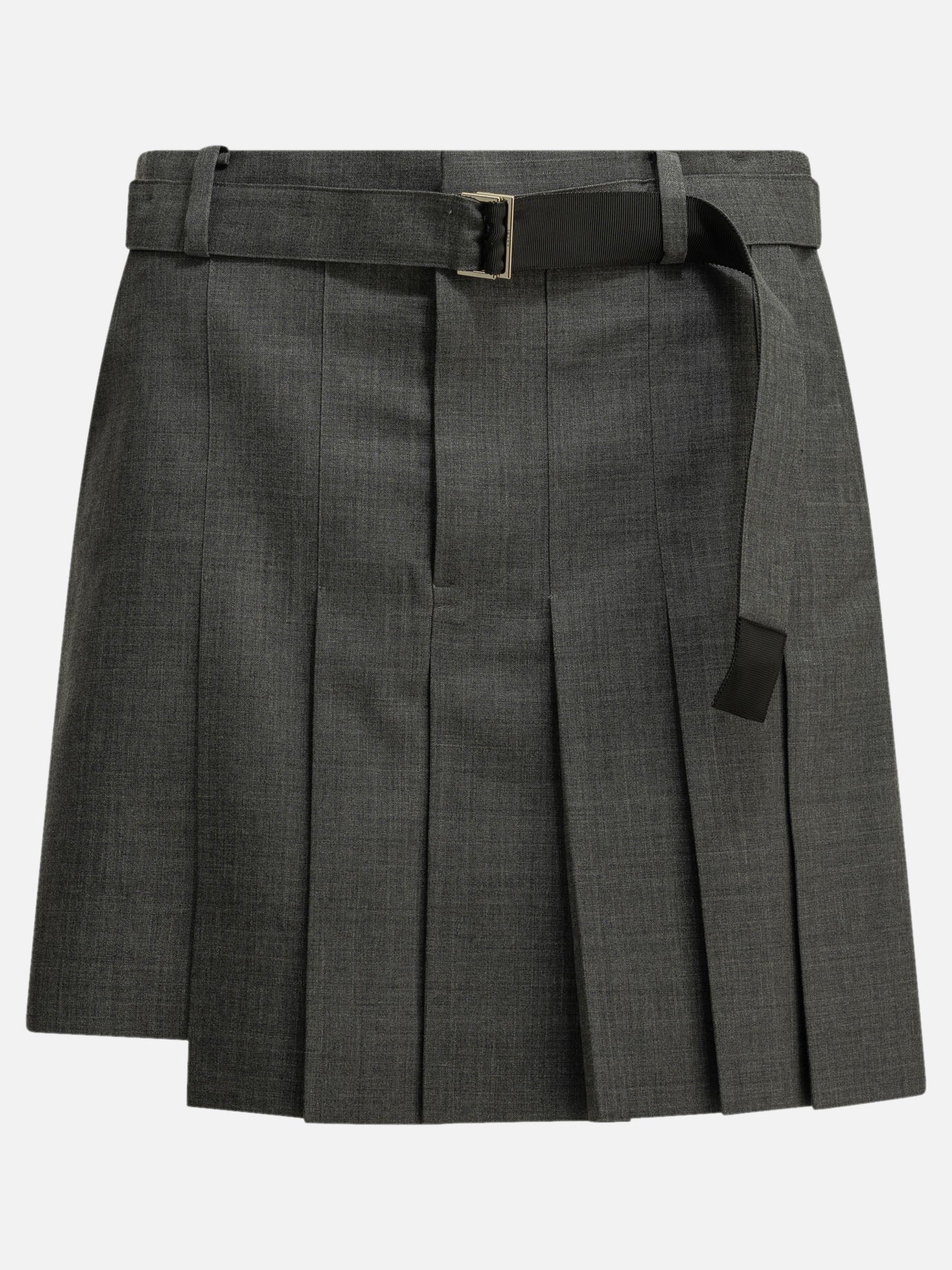 Formal shorts Solid colour  Grey - Sacai Women | PDP | VIETTI Online Store | Zoom-Modal
