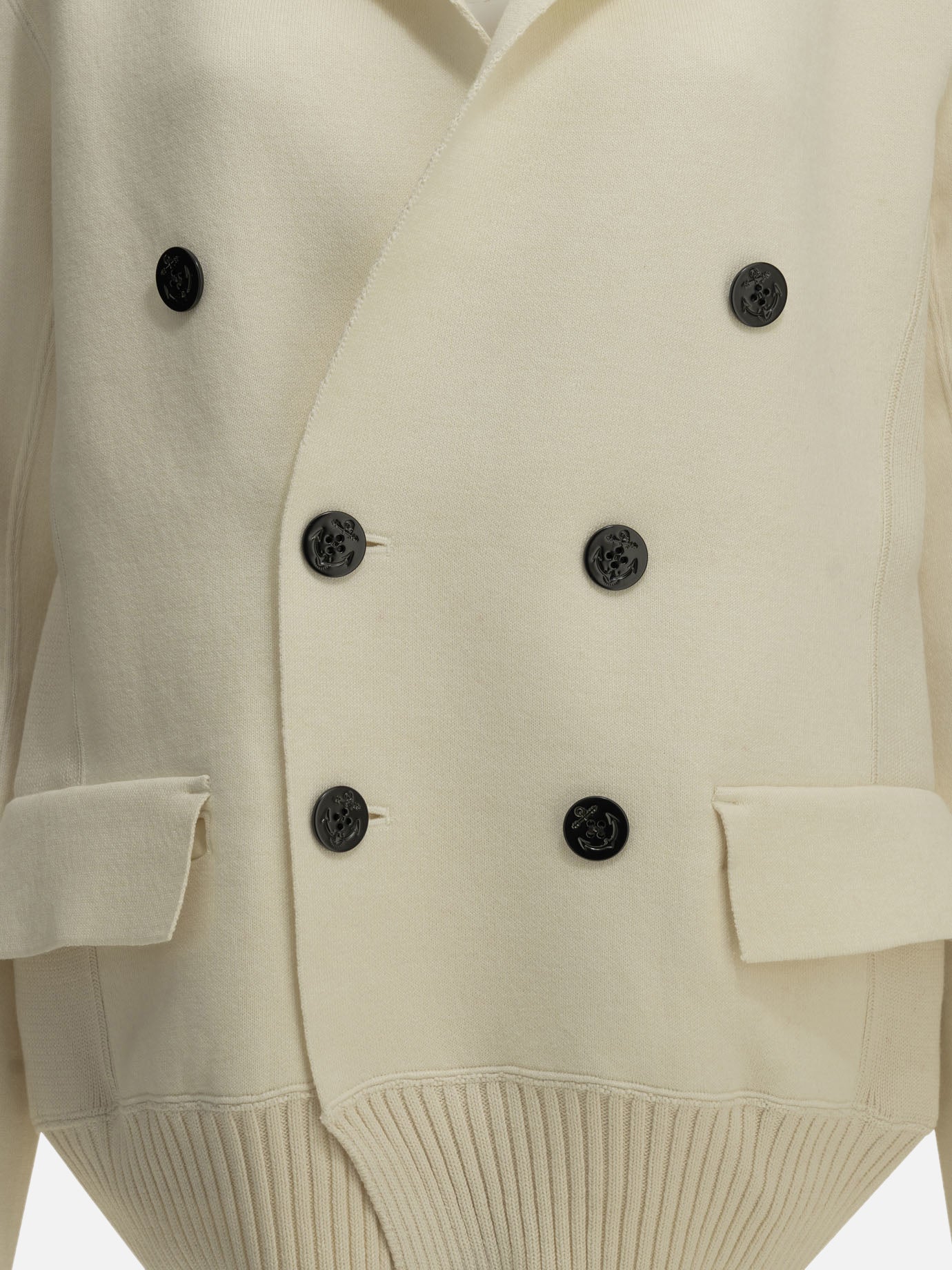 Blazers Solid colour  White - Sacai Women | PDP | VIETTI Online Store | thumbnail_3