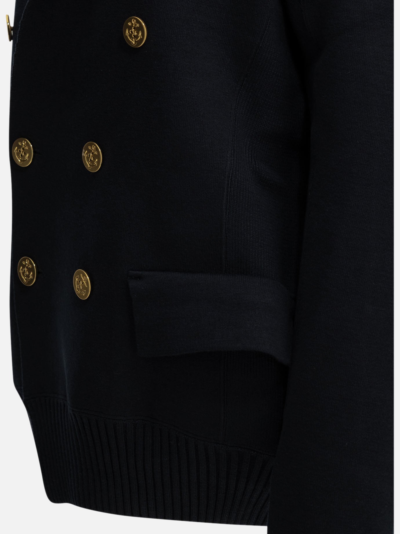 Sacai Double-breasted blazer Blue - VIETTI