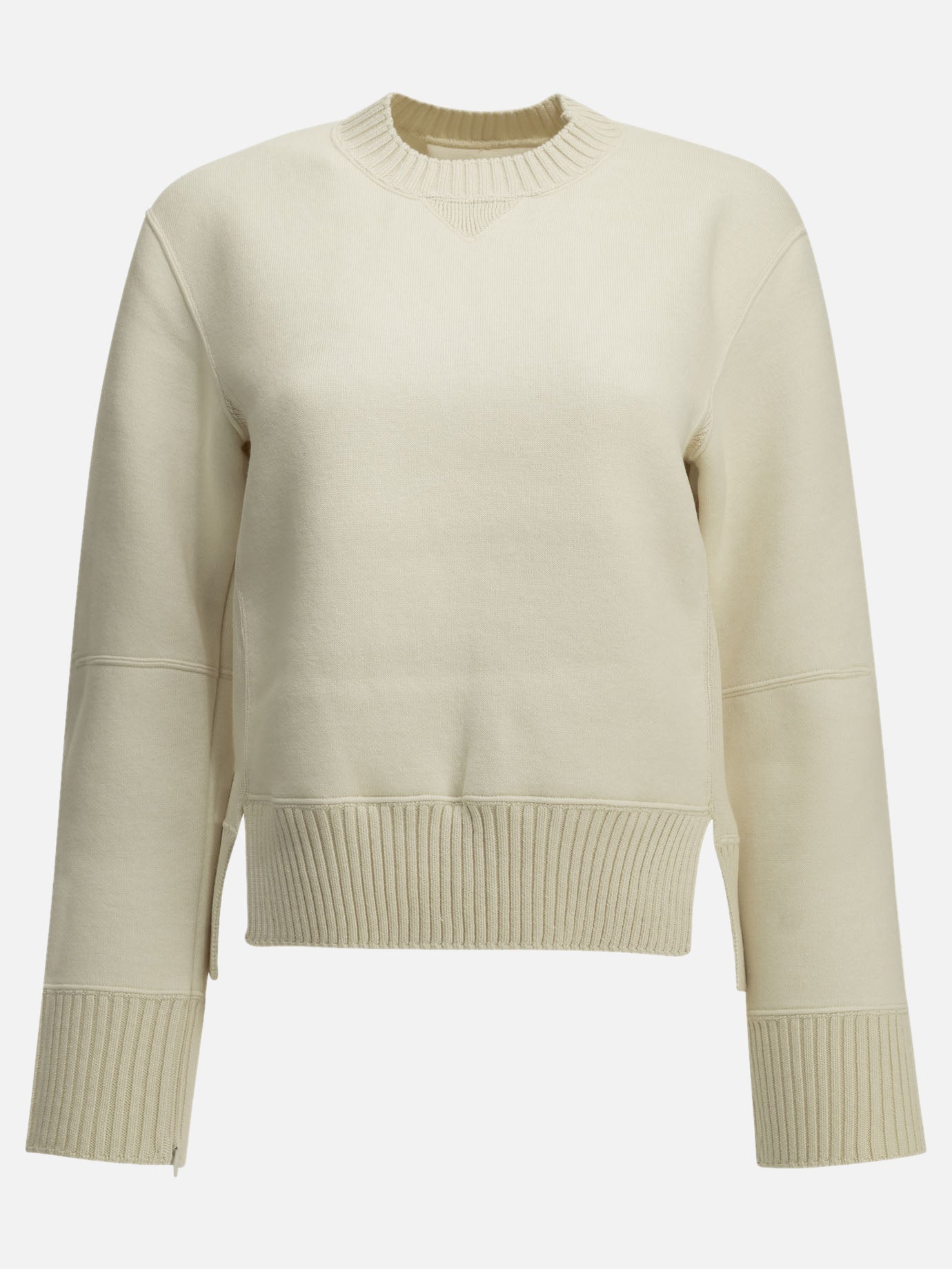 Crewneck sweaters Solid colour  White - Sacai Women | PDP | VIETTI Online Store | thumbnail