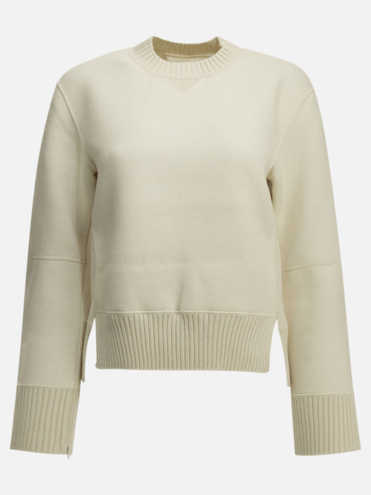 Crewneck sweaters Solid colour  White - Sacai Women | PLP | VIETTI Online Store 
