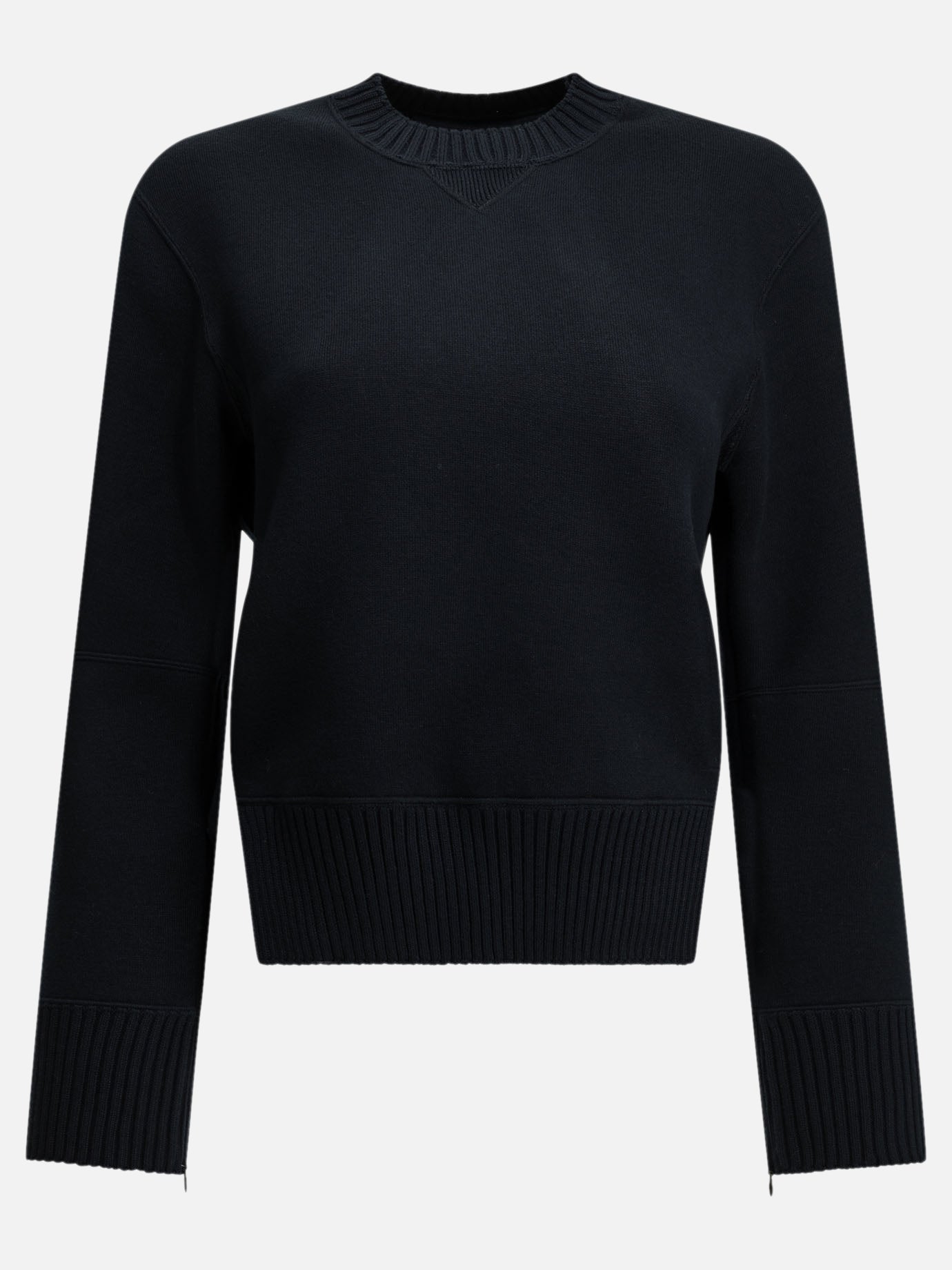 Crewneck sweaters Solid colour  Blue - Sacai Women | PDP | VIETTI Online Store | thumbnail