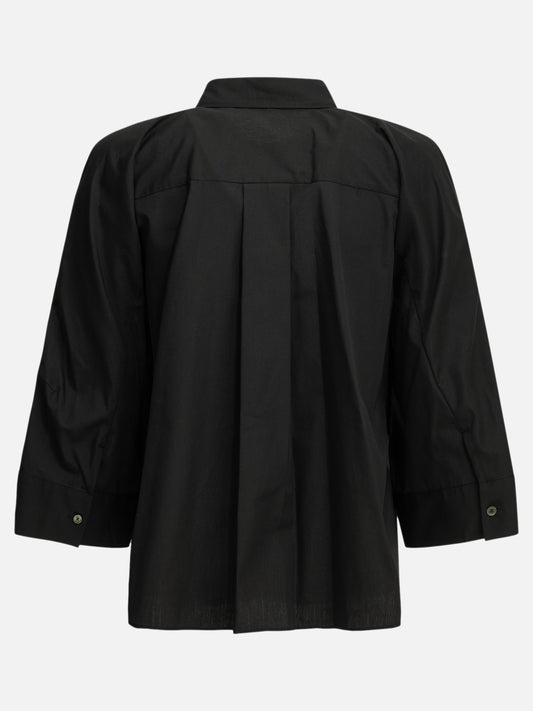 Sacai "Poplin" Casual Shirt Black

