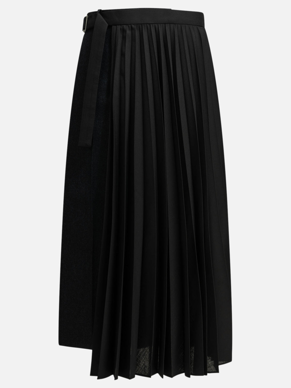 Sacai "Pleated" Midi Skirt Blue - VIETTI
