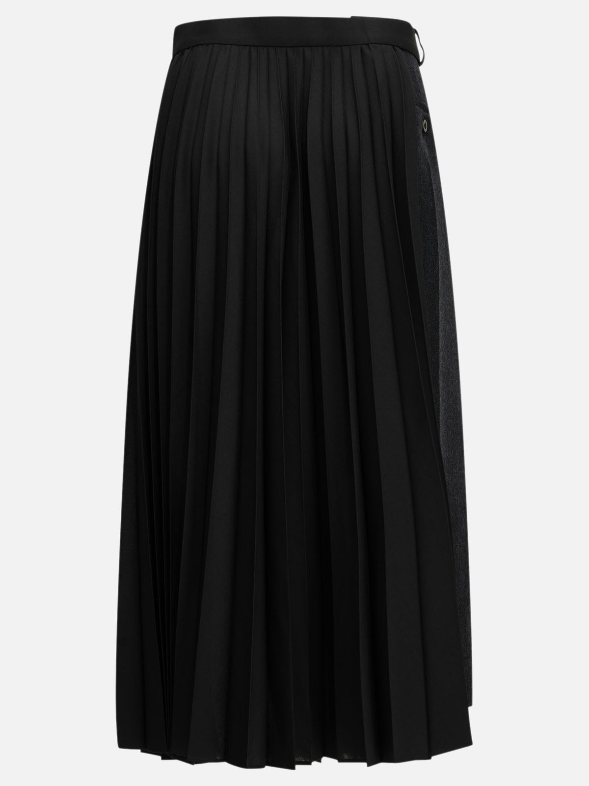 Sacai "Pleated" Midi Skirt Blue - VIETTI