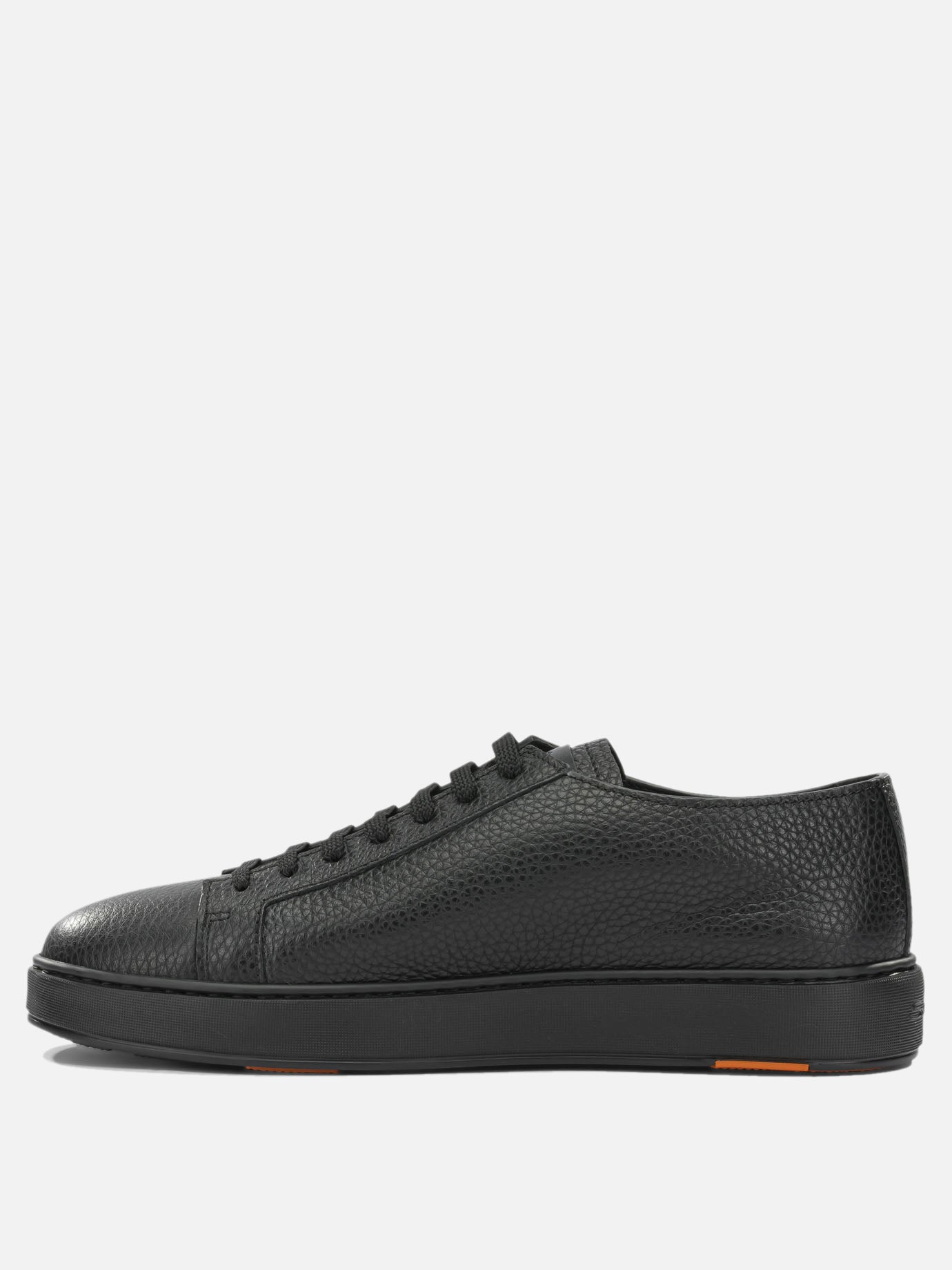 Low top sneakers 100% leather - 100% rubber  Black - Santoni Men | PDP | VIETTI Online Store | thumbnail_3