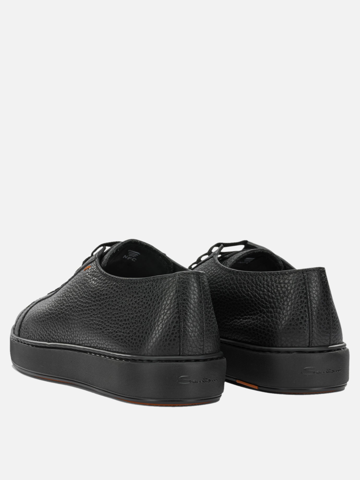 Low top sneakers 100% leather - 100% rubber  Black - Santoni Men | PDP | VIETTI Online Store | Zoom-Modal_4
