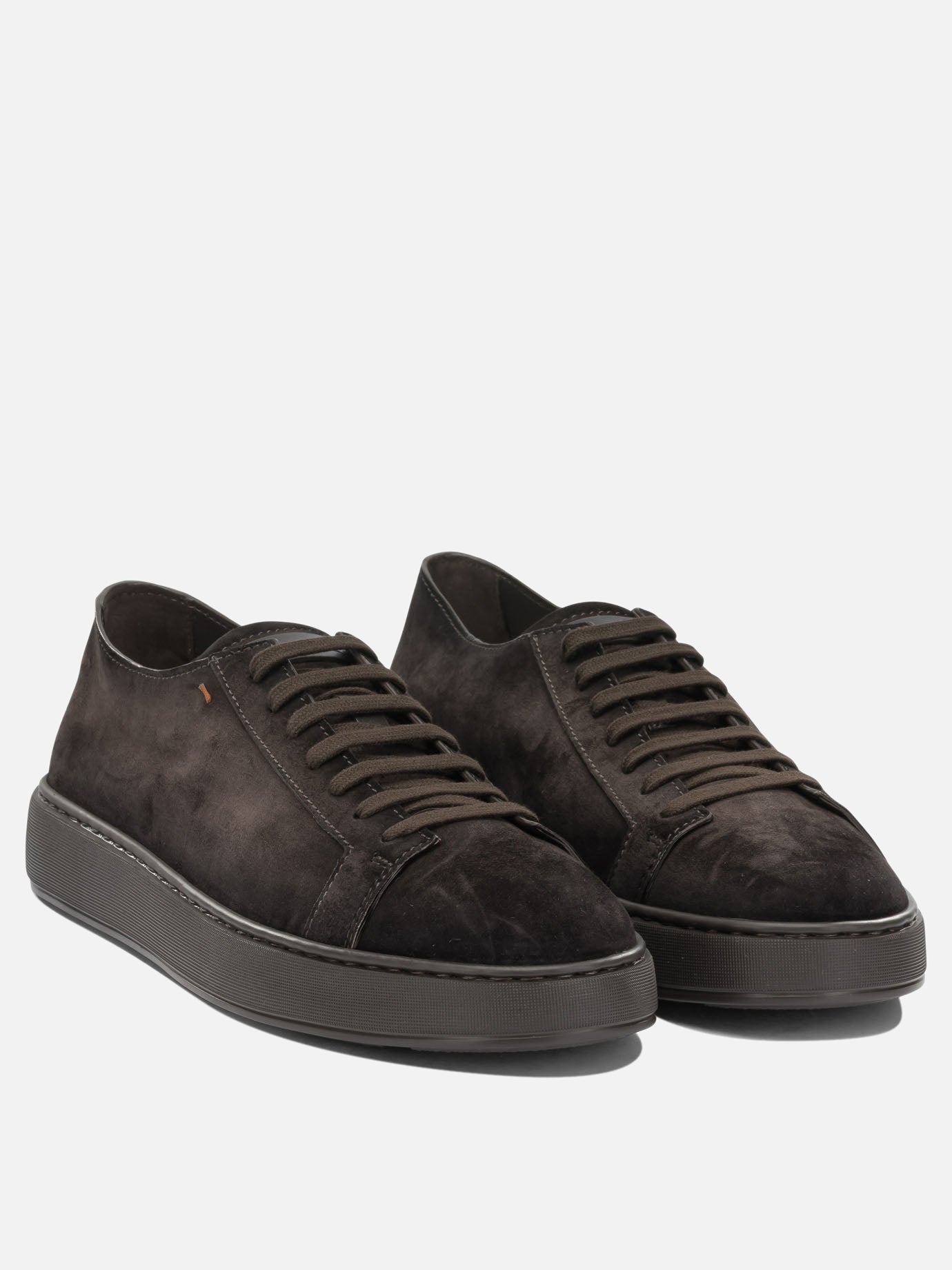 Sneaker basse 100% suede leather - 100% rubber  Marrone - Santoni Uomo | PDP | VIETTI Online Store | Zoom-Modal_2
