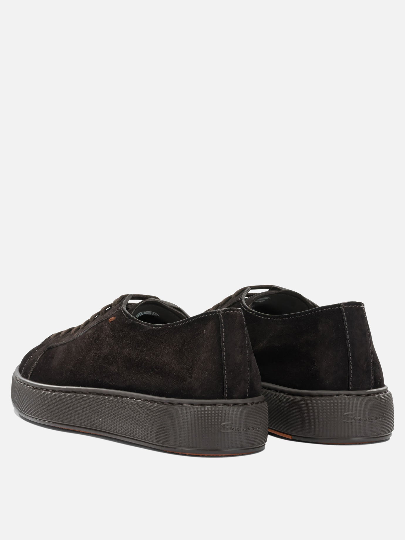 Sneaker basse 100% suede leather - 100% rubber  Marrone - Santoni Uomo | PDP | VIETTI Online Store | Zoom-Modal_4
