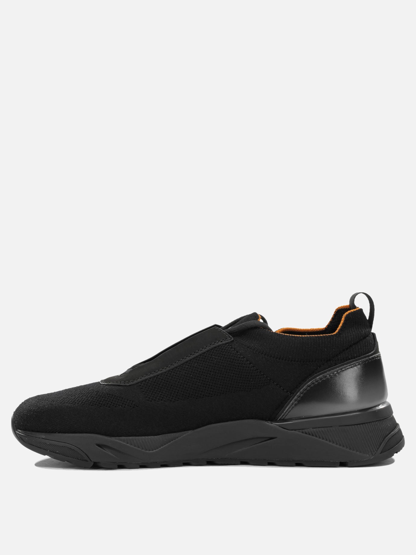 Sneaker basse 100% mesh 100% leather - 100% rubber  Nero - Santoni Uomo | PDP | VIETTI Online Store | thumbnail_3