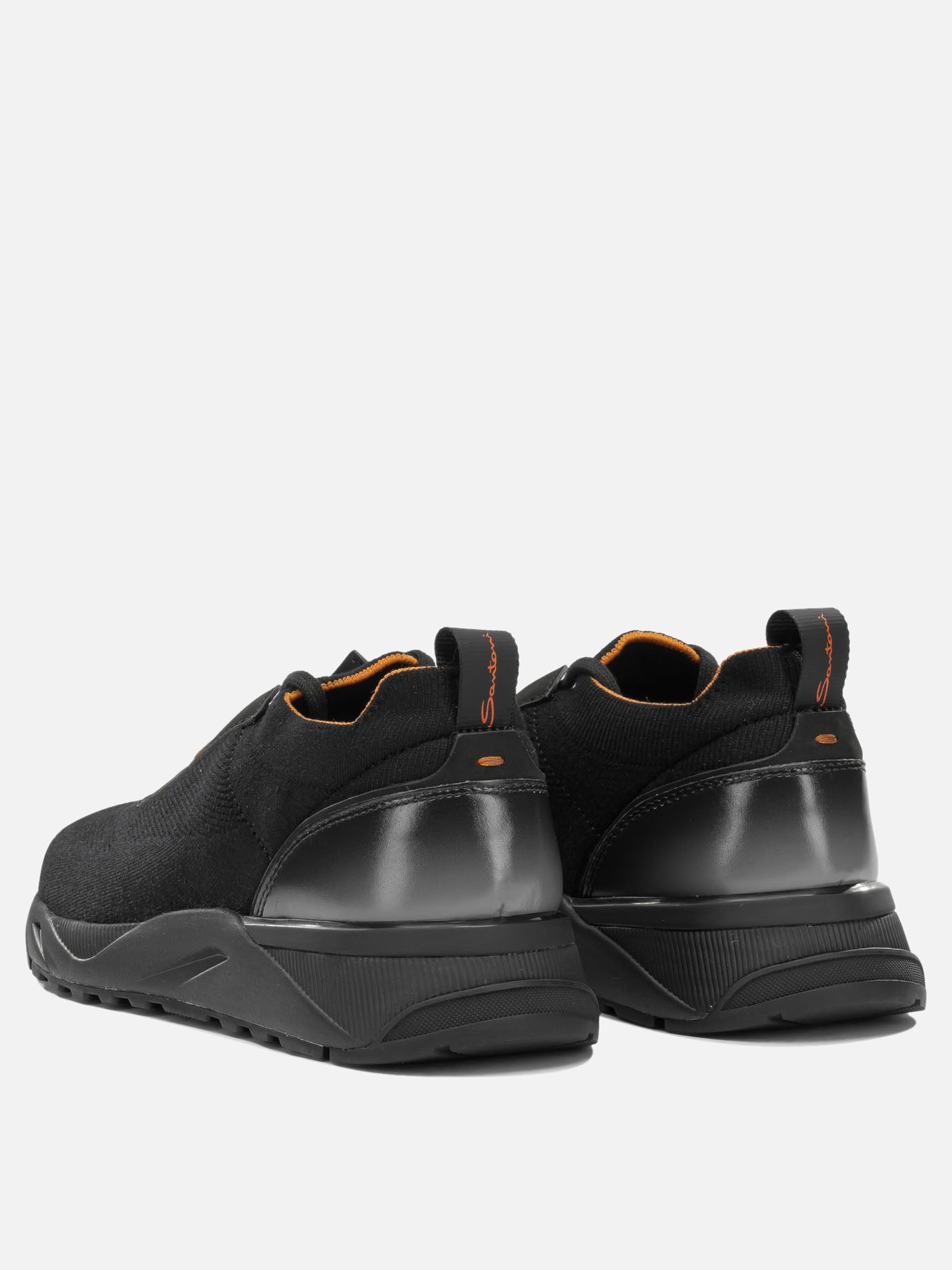 Sneaker basse 100% mesh 100% leather - 100% rubber  Nero - Santoni Uomo | PDP | VIETTI Online Store | Zoom-Modal_4

