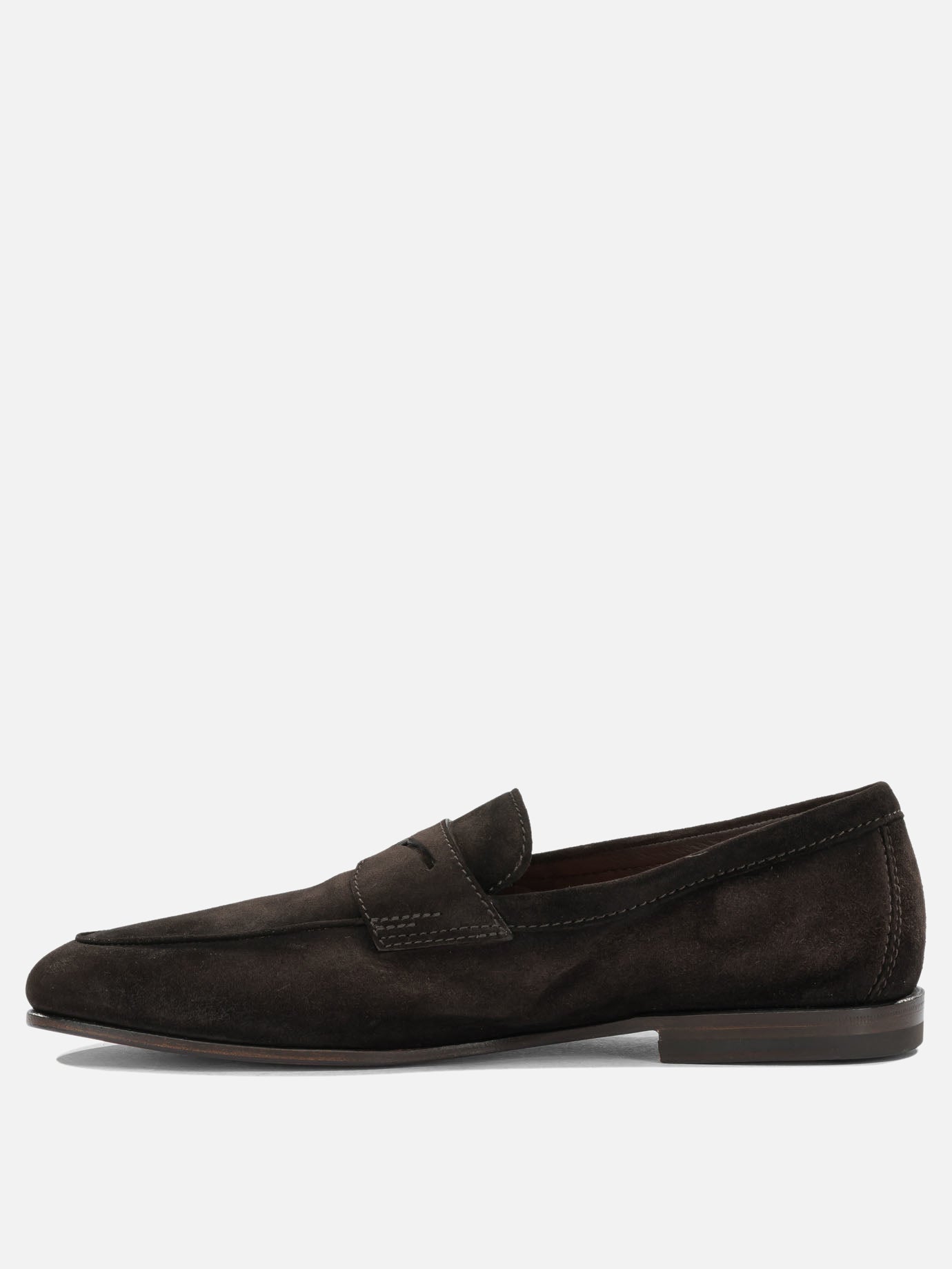 Loafers 100% suede leather - 100% leather  Brown - Santoni Men | PDP | VIETTI Online Store | Zoom-Modal_3
