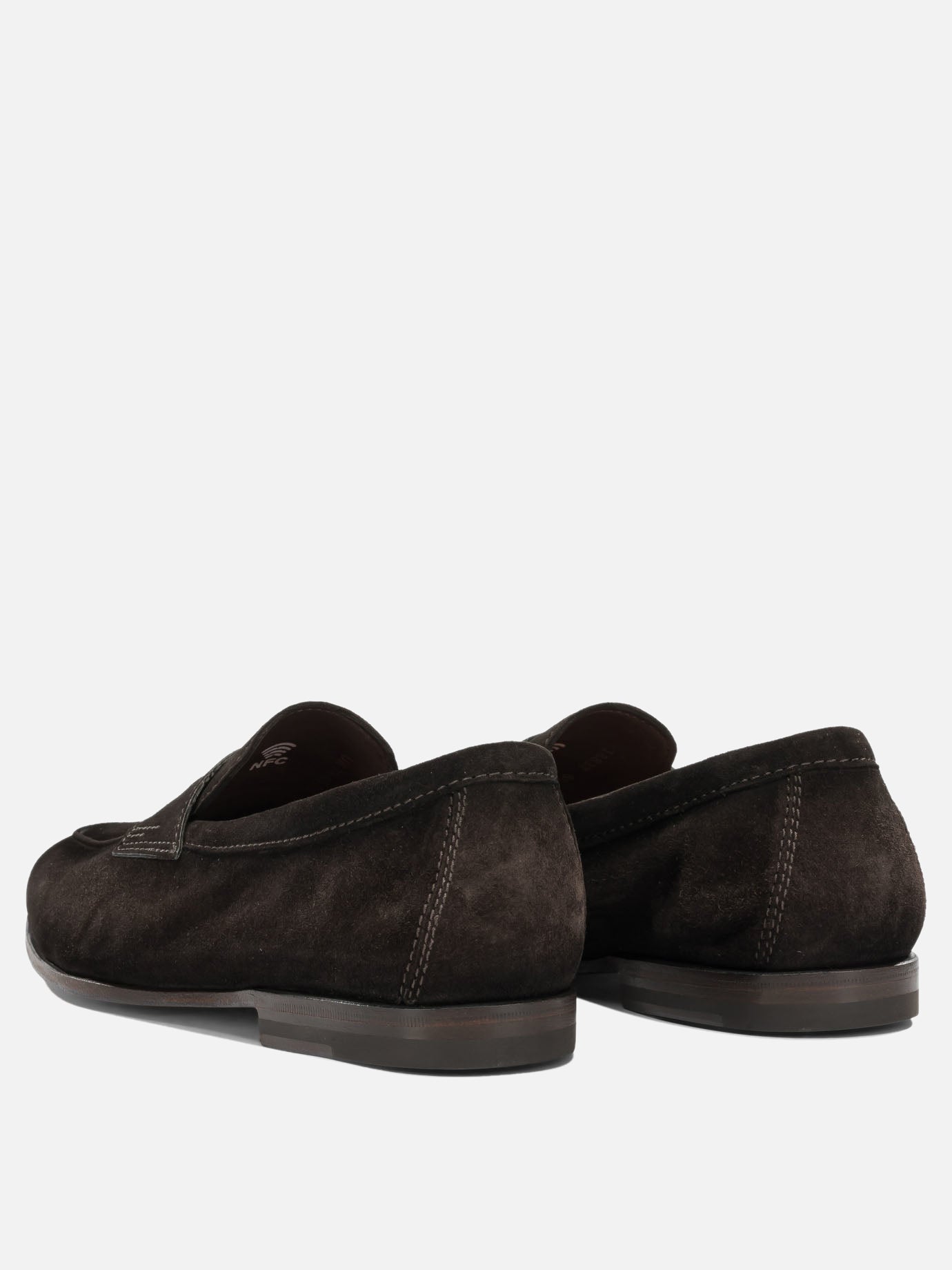 Loafers 100% suede leather - 100% leather  Brown - Santoni Men | PDP | VIETTI Online Store | Zoom-Modal_4
