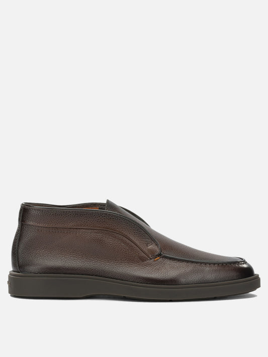 Loafers 100% leather - 100% rubber  Brown - Santoni Men | PDP | VIETTI Online Store 
