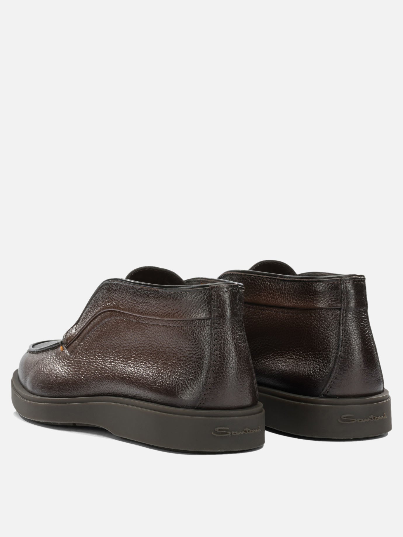 Loafers 100% leather - 100% rubber  Brown - Santoni Men | PDP | VIETTI Online Store | Zoom-Modal_4
