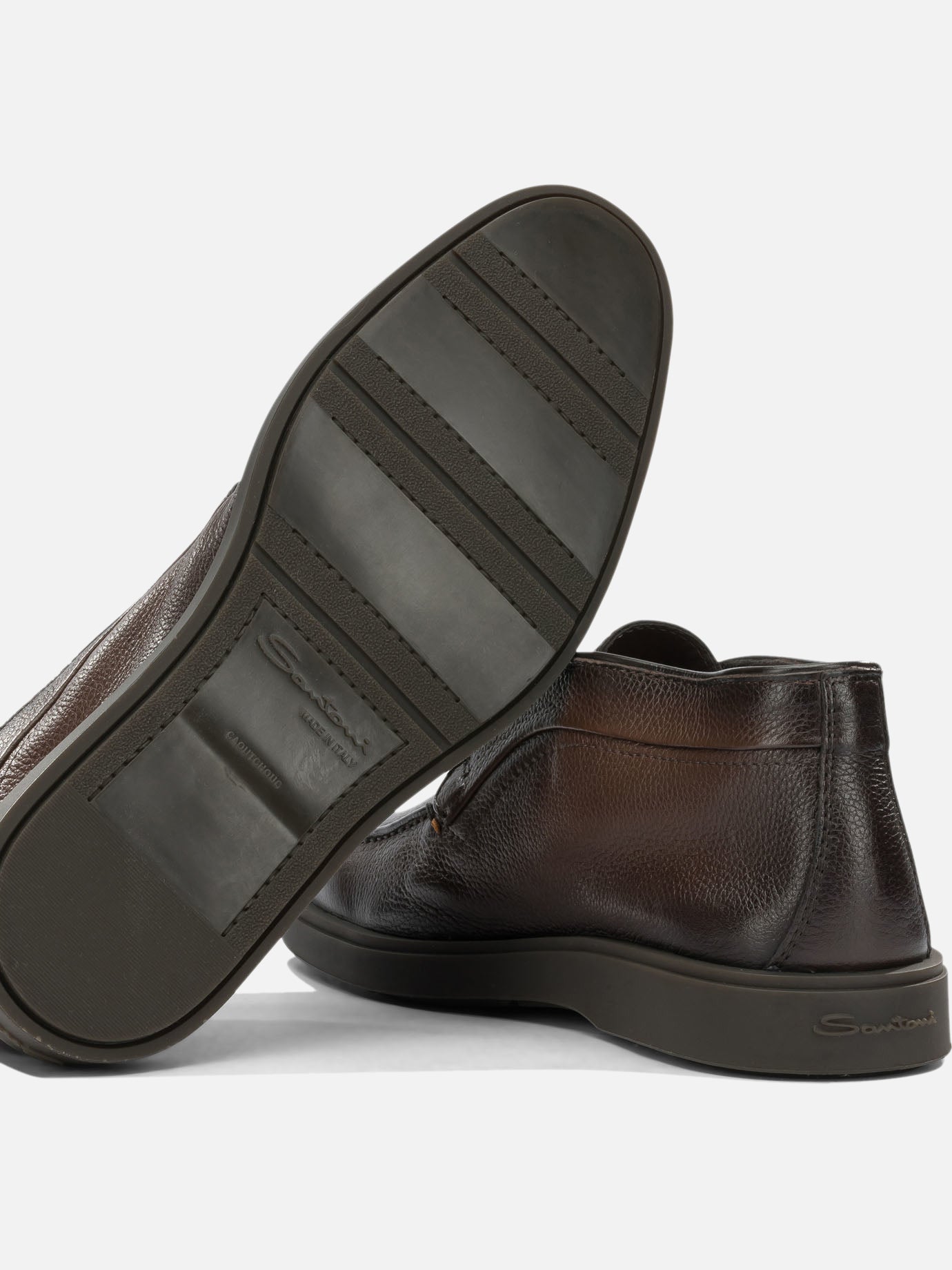 Loafers 100% leather - 100% rubber  Brown - Santoni Men | PDP | VIETTI Online Store | thumbnail_5