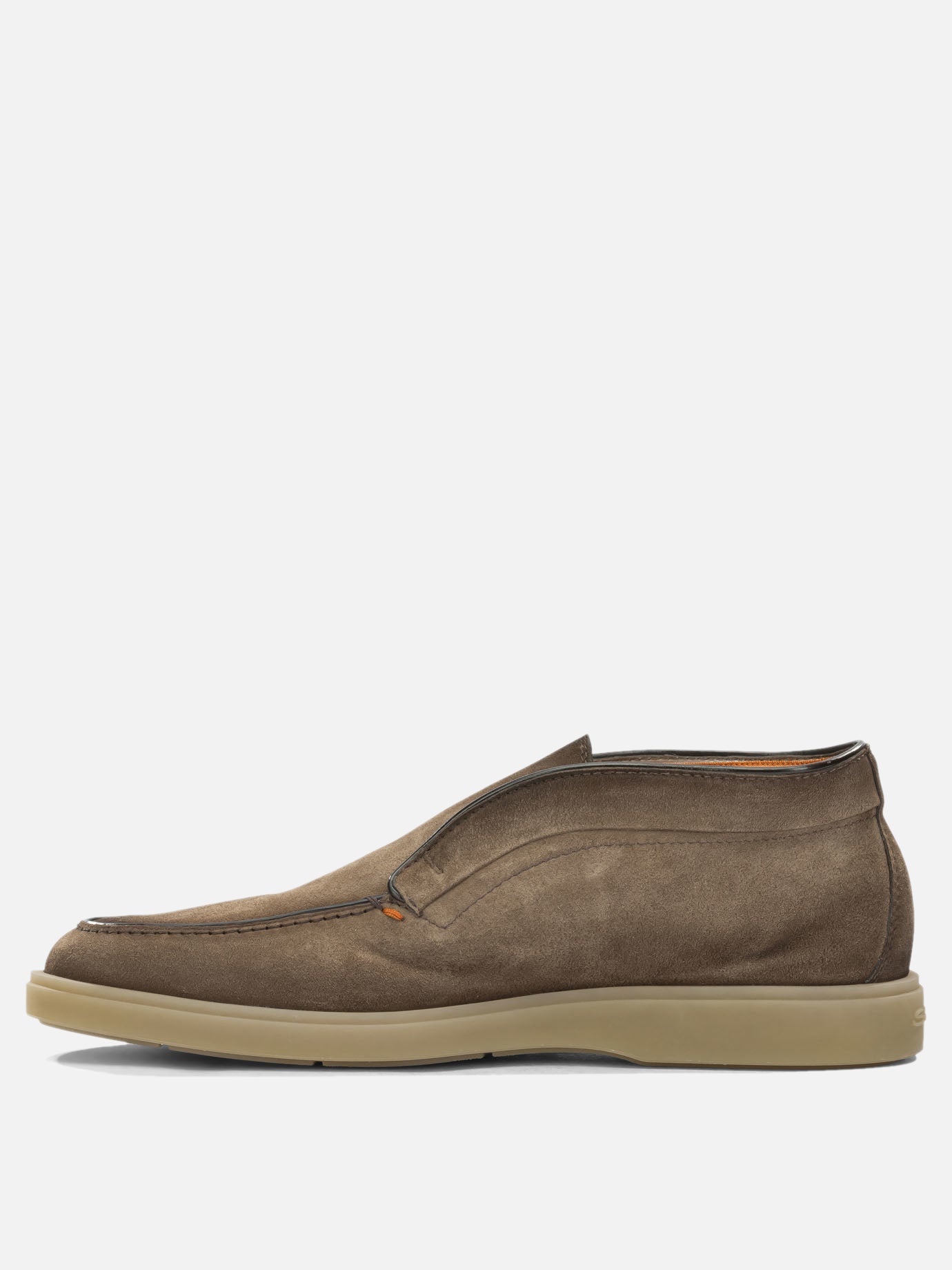 Loafers 100% suede leather - 100% rubber  Brown - Santoni Men | PDP | VIETTI Online Store | Zoom-Modal_3
