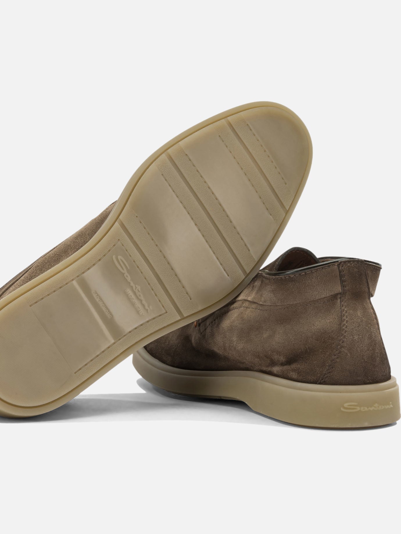 Loafers 100% suede leather - 100% rubber  Brown - Santoni Men | PDP | VIETTI Online Store | Zoom-Modal_5
