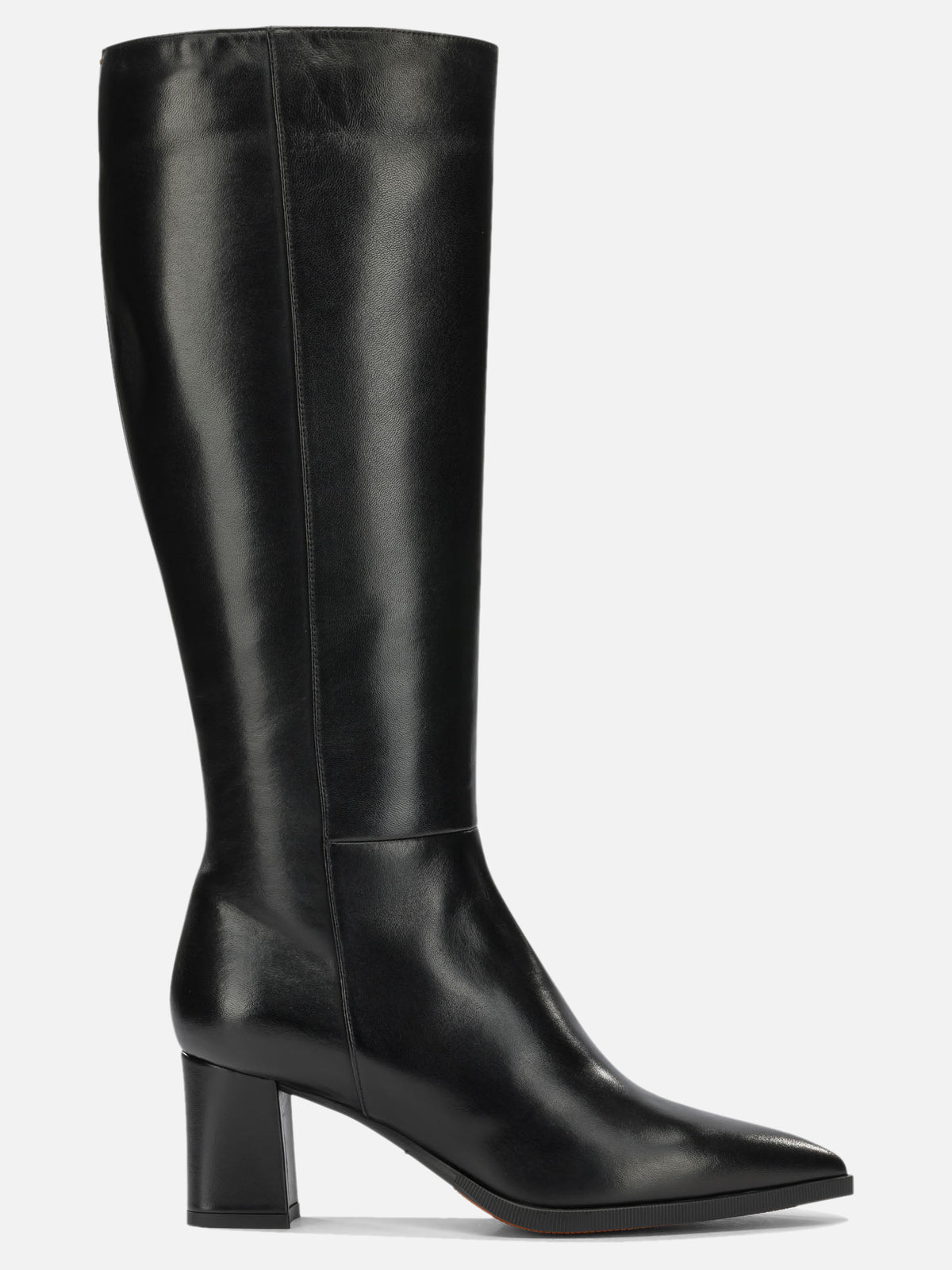 Santoni "Dyana 65MM" Knee-High Boots Black

