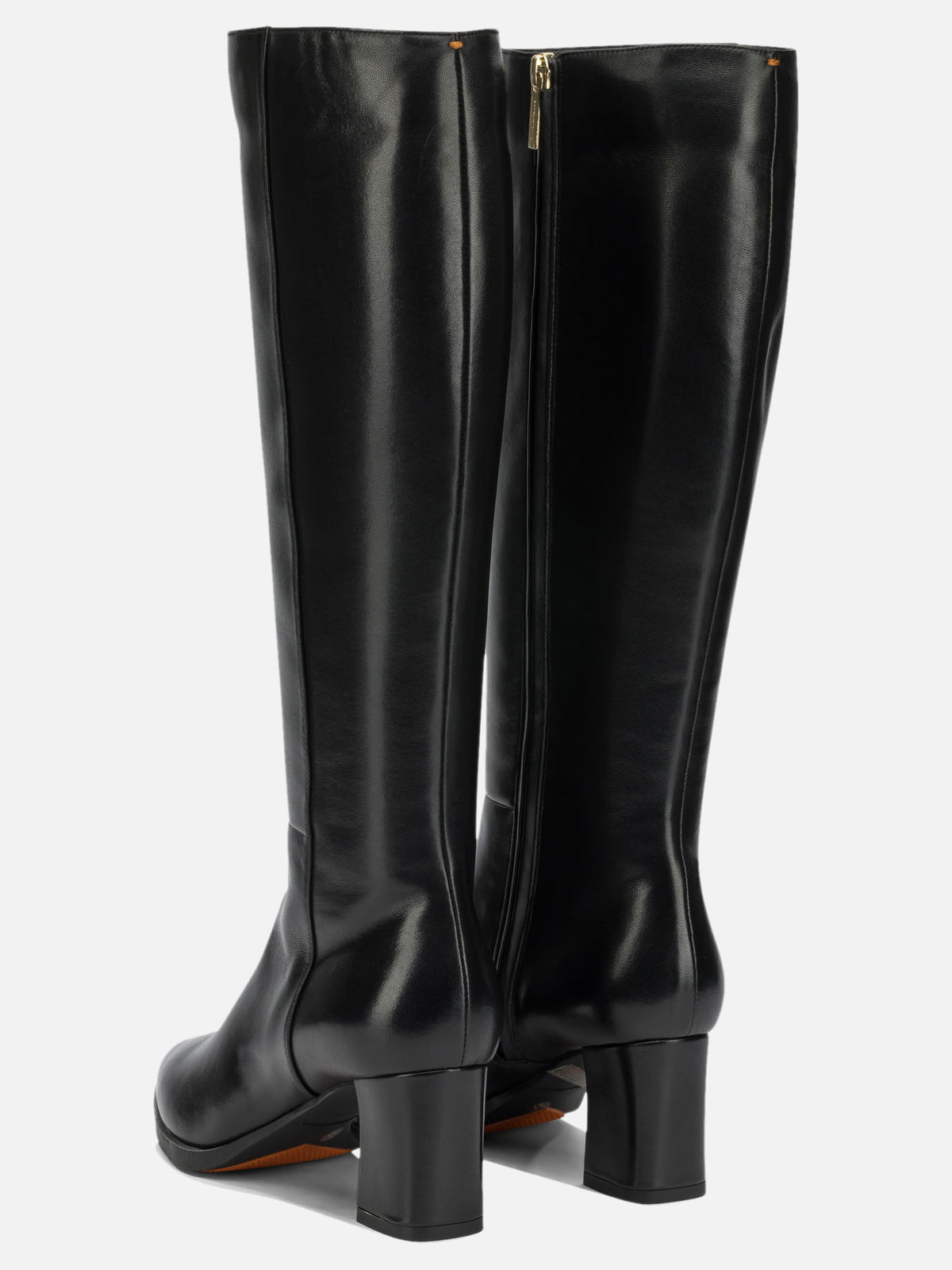 Santoni "Dyana 65MM" Knee-High Boots Black - VIETTI
