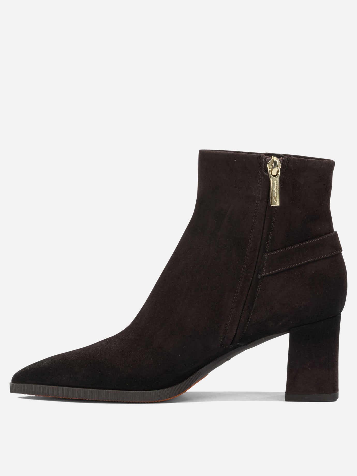Stivaletti con zip 100% suede leather  Marrone - Santoni Donna | PDP | VIETTI Online Store | Zoom-Modal_3
