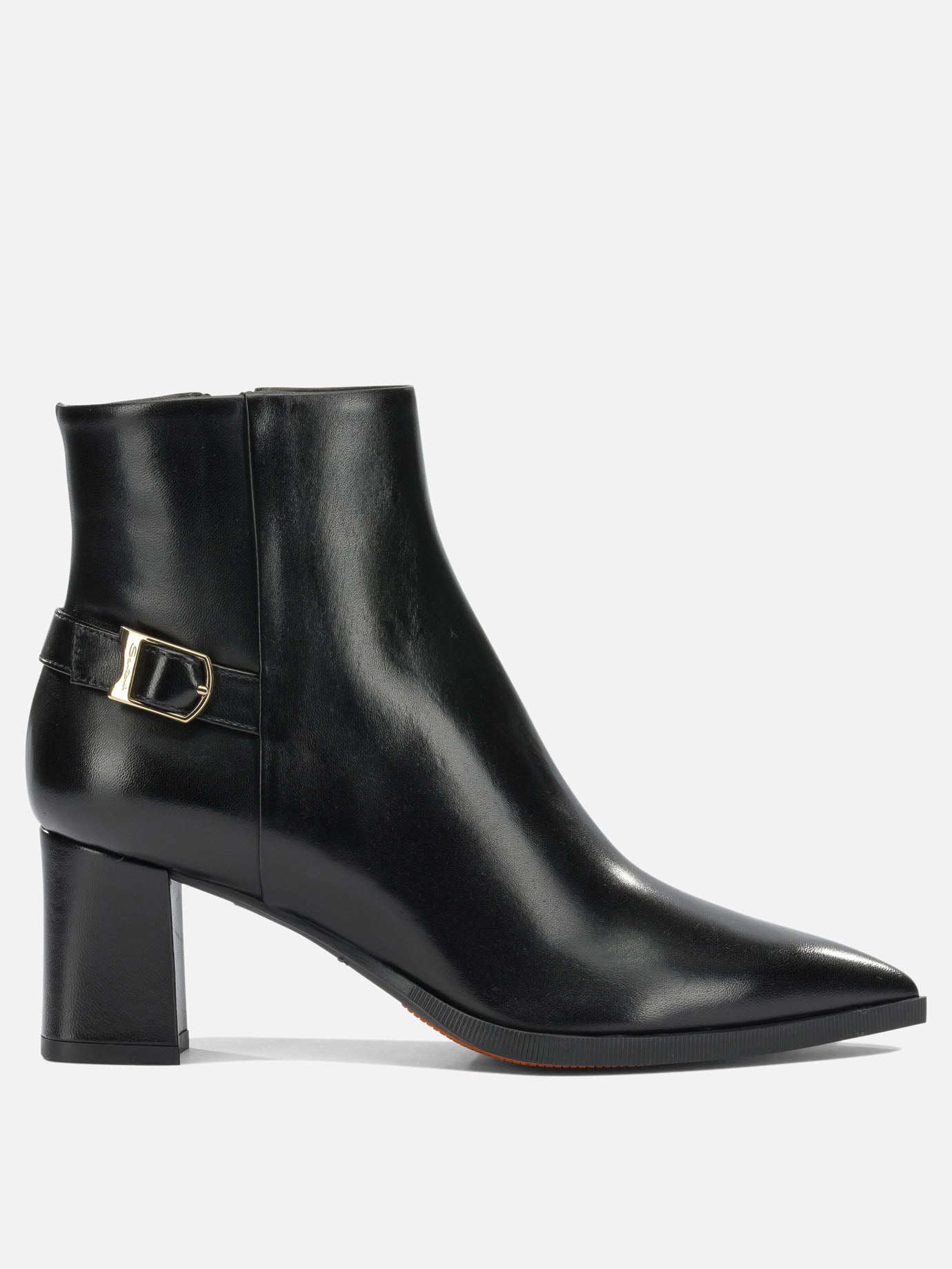 Zipped boots 100% leather - 100% rubber  Black - Santoni Women | PDP | VIETTI Online Store | Zoom-Modal
