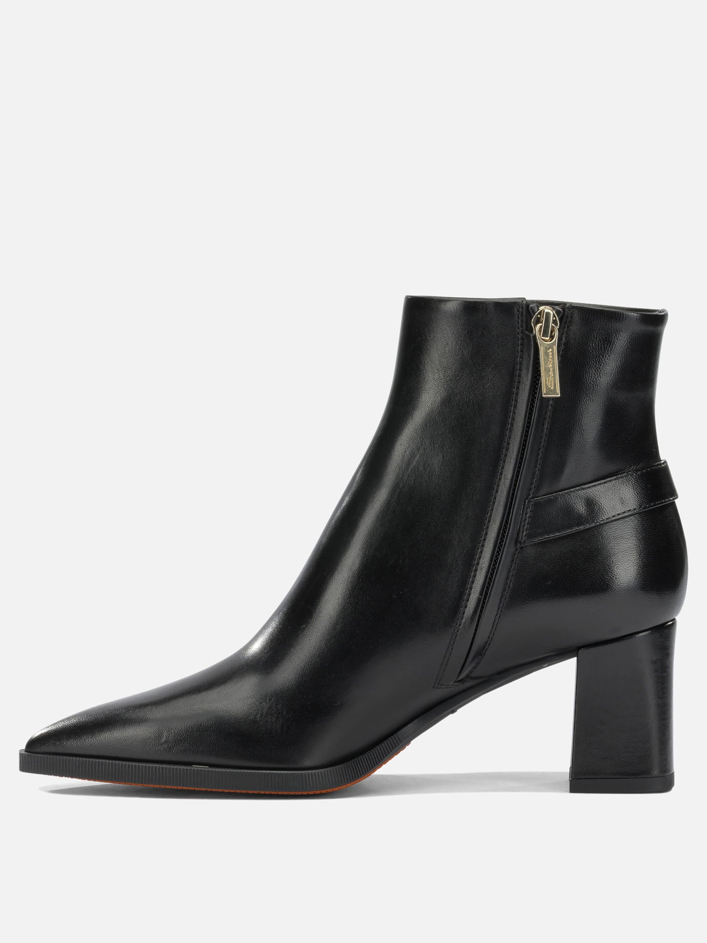 Zipped boots 100% leather - 100% rubber  Black - Santoni Women | PDP | VIETTI Online Store | thumbnail_3