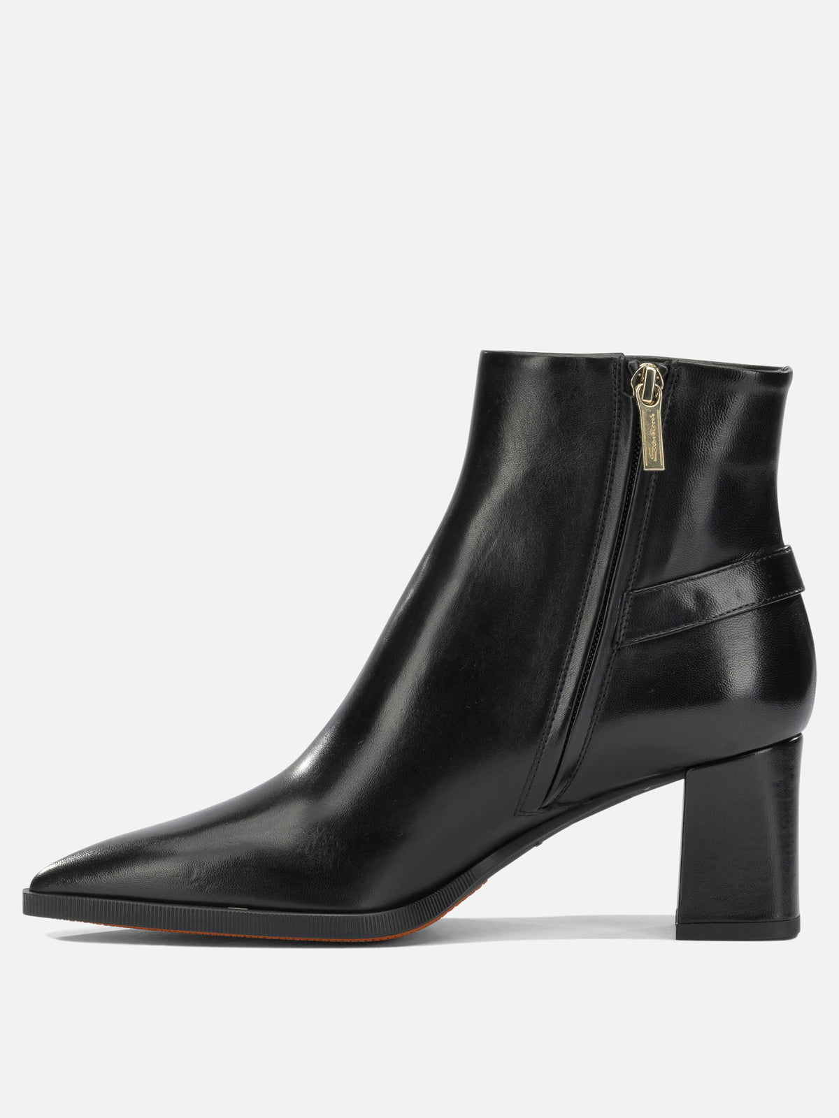 Santoni "Elly 65MM" zippered ankle boots Black - VIETTI