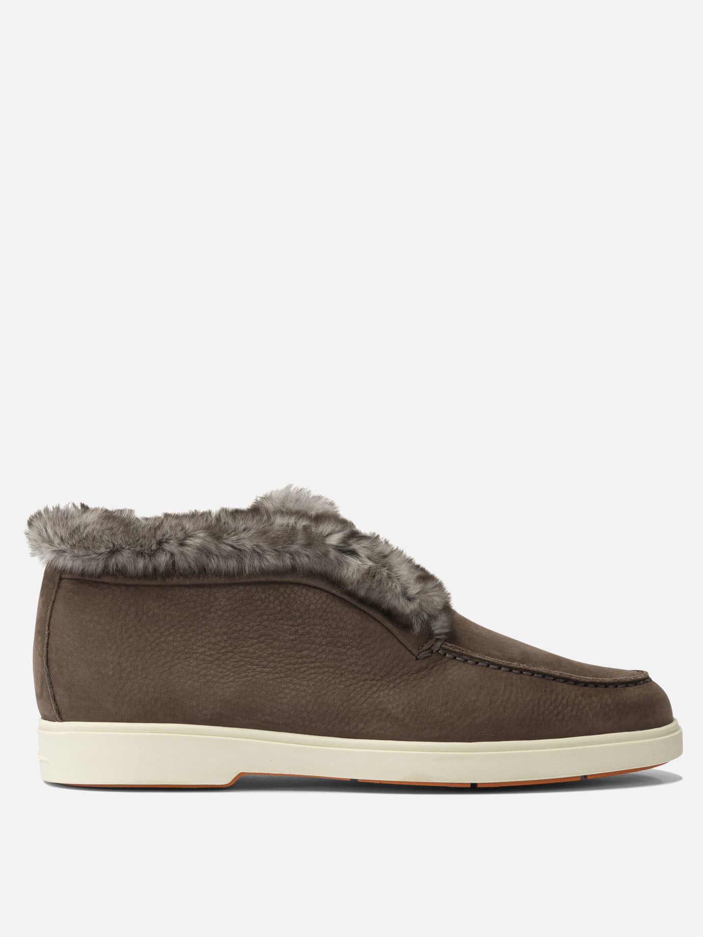 Mocassini 100% suede leather - 100% rubber  Marrone - Santoni Donna | PDP | VIETTI Online Store | thumbnail