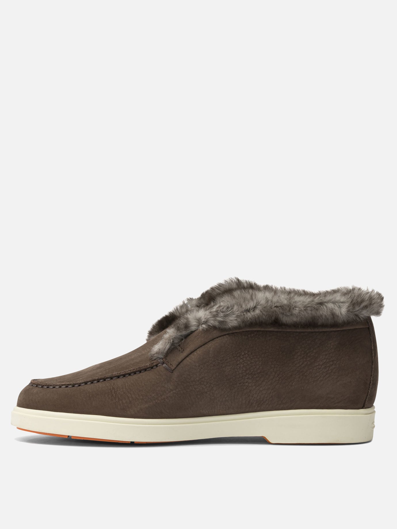 Mocassini 100% suede leather - 100% rubber  Marrone - Santoni Donna | PDP | VIETTI Online Store | thumbnail_3
