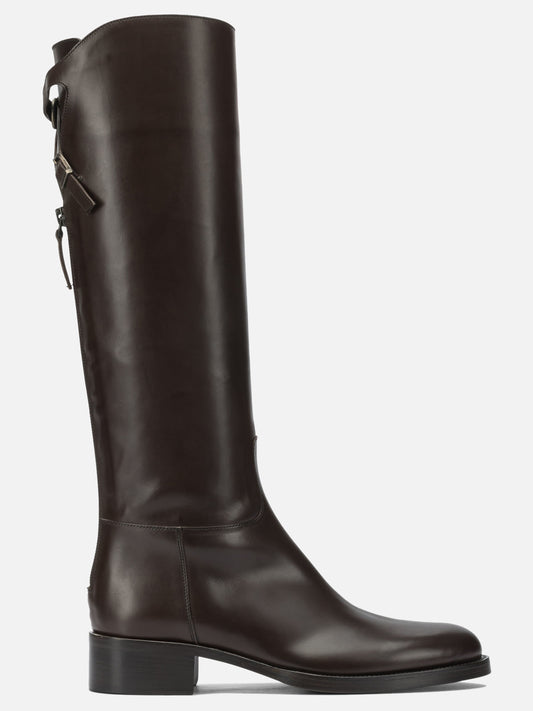 Al ginocchio 100% leather - 100% leahter  Marrone - Sartore Donna | PDP | VIETTI Online Store 
