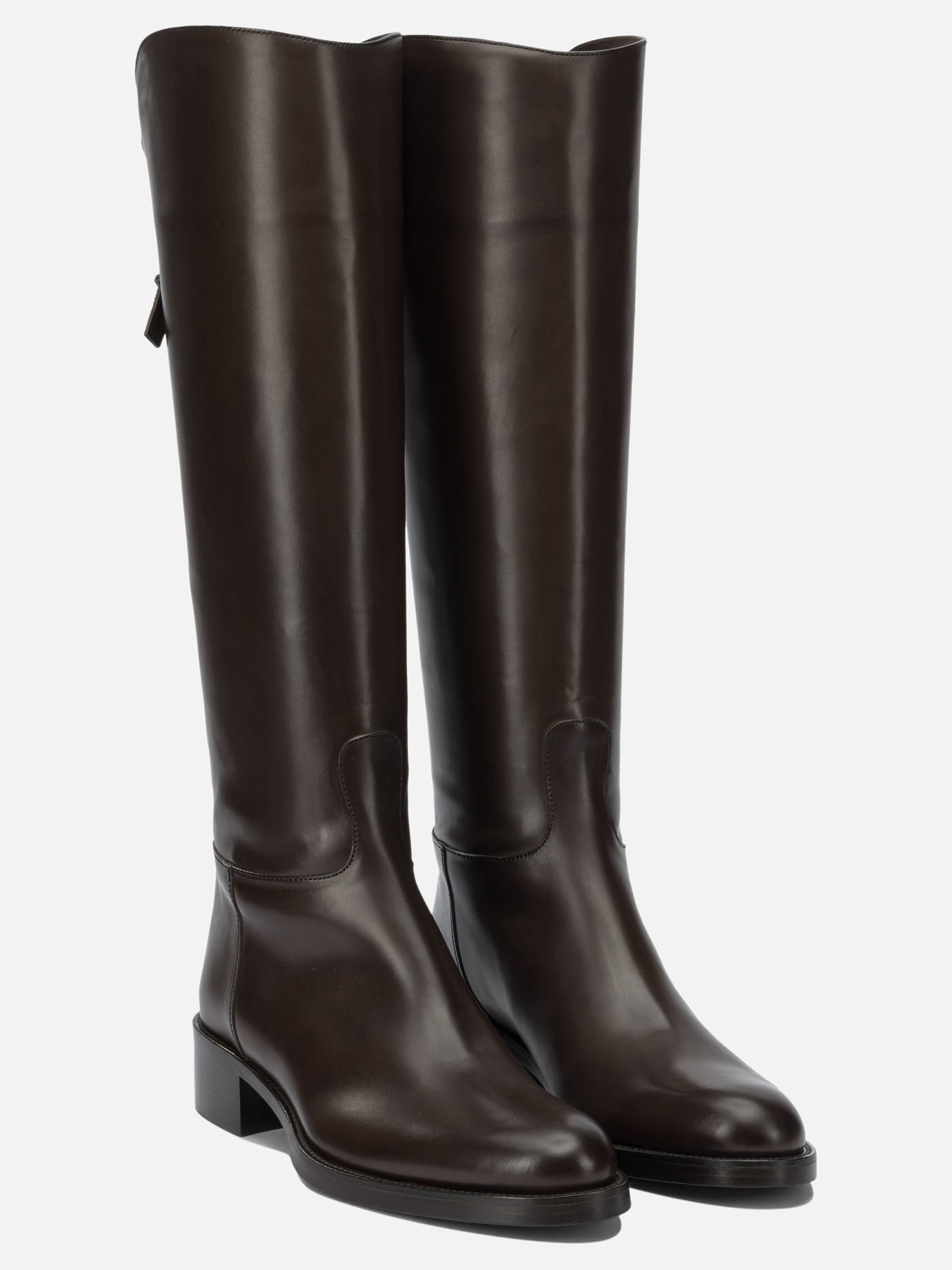 Knee-high 100% leather - 100% leahter  Brown - Sartore Women | PDP | VIETTI Online Store | thumbnail_2