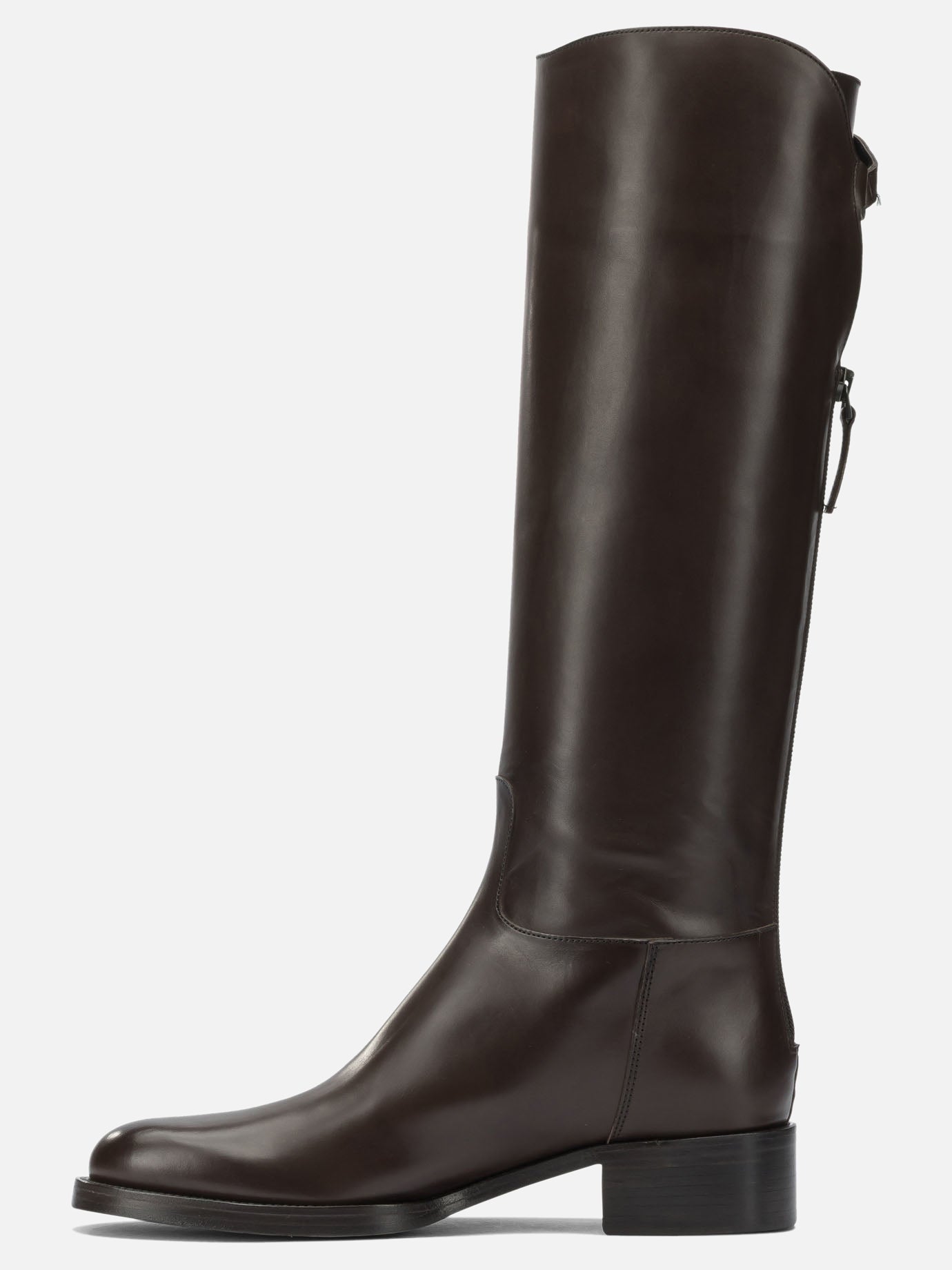 Knee-high 100% leather - 100% leahter  Brown - Sartore Women | PDP | VIETTI Online Store | thumbnail_3