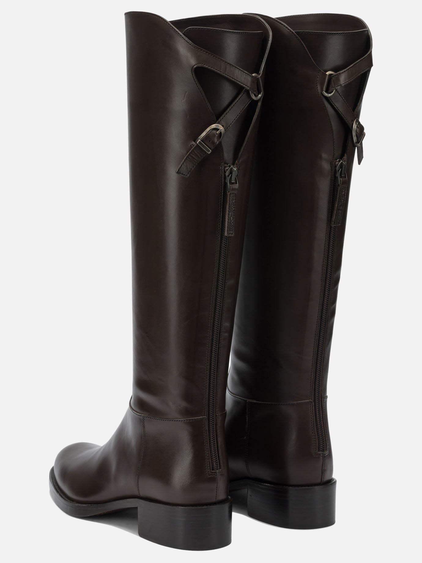 Knee-high 100% leather - 100% leahter  Brown - Sartore Women | PDP | VIETTI Online Store | Zoom-Modal_4
