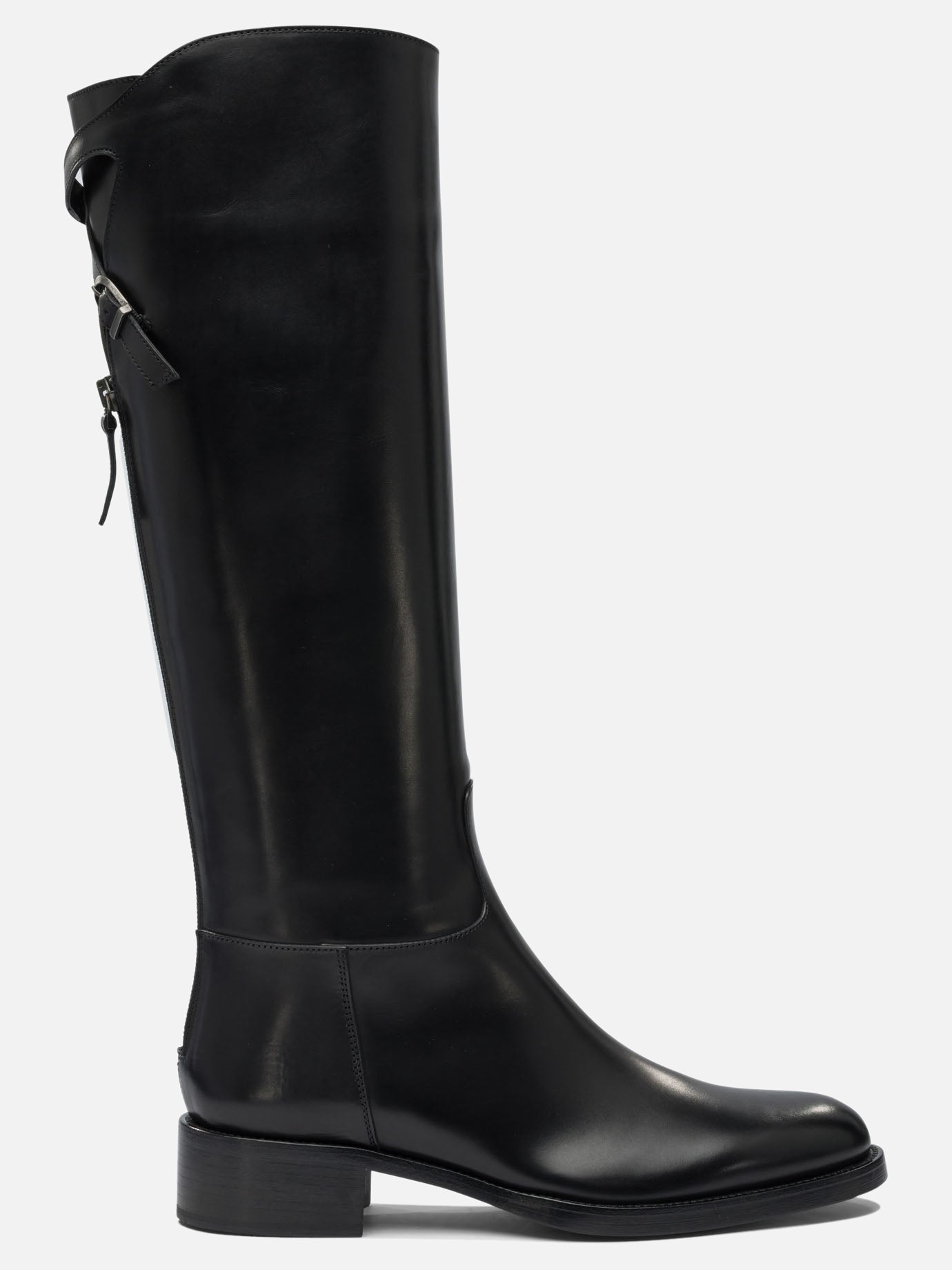Al ginocchio 100% leather - 100% leahter  Nero - Sartore Donna | PDP | VIETTI Online Store | thumbnail