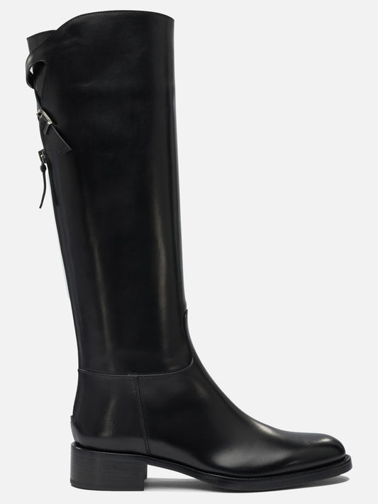 Al ginocchio 100% leather - 100% leahter  Nero - Sartore Donna | PDP | VIETTI Online Store 
