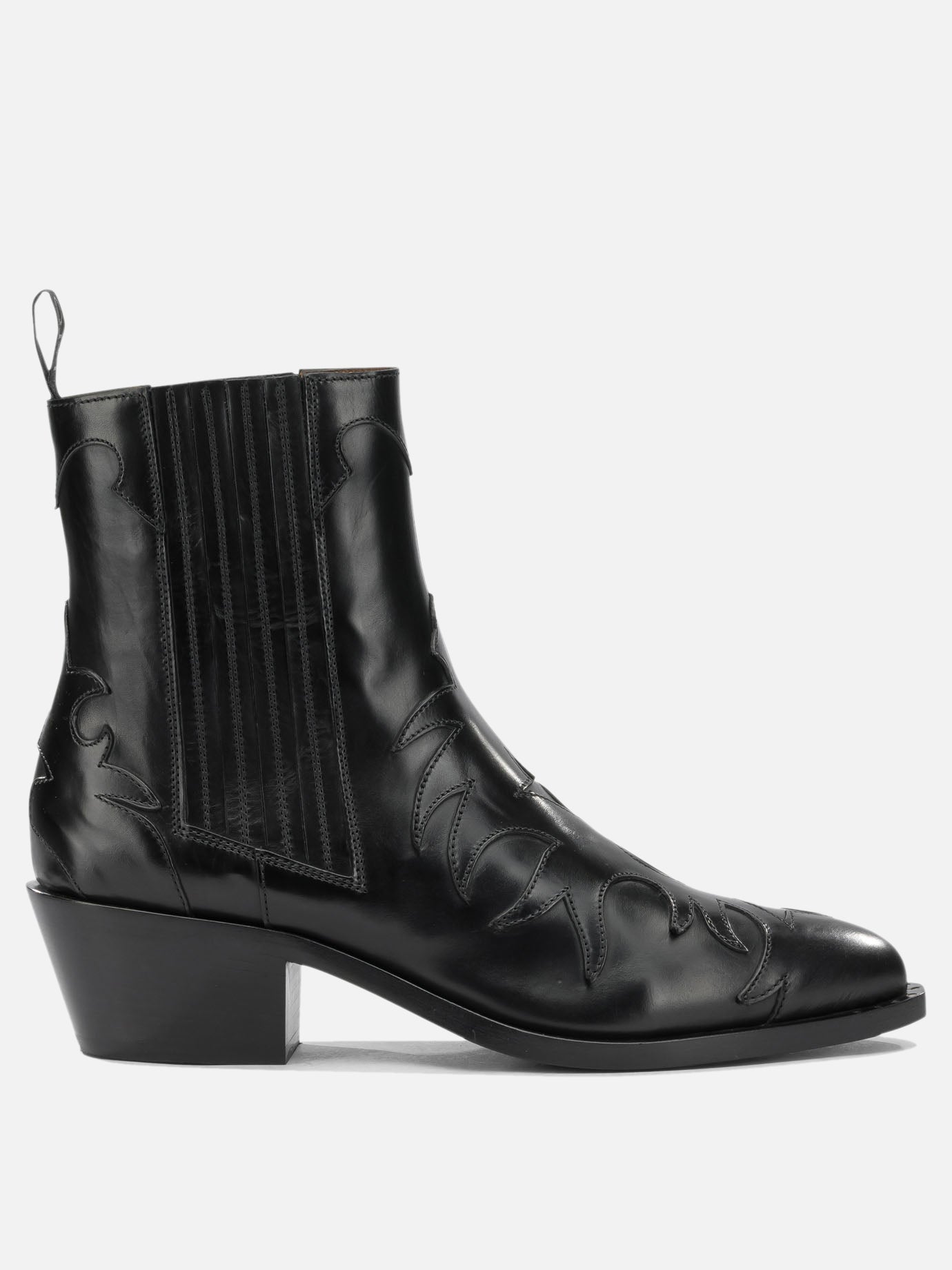 Cowboy 100% leather - 95% leather - 5% rubber  Nero - Sartore Donna | PDP | VIETTI Online Store | Zoom-Modal
