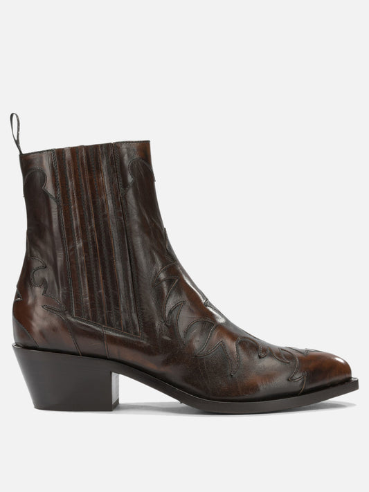 Cowboy 100% leather - 95% leather - 5% rubber  Marrone - Sartore Donna | PDP | VIETTI Online Store 
